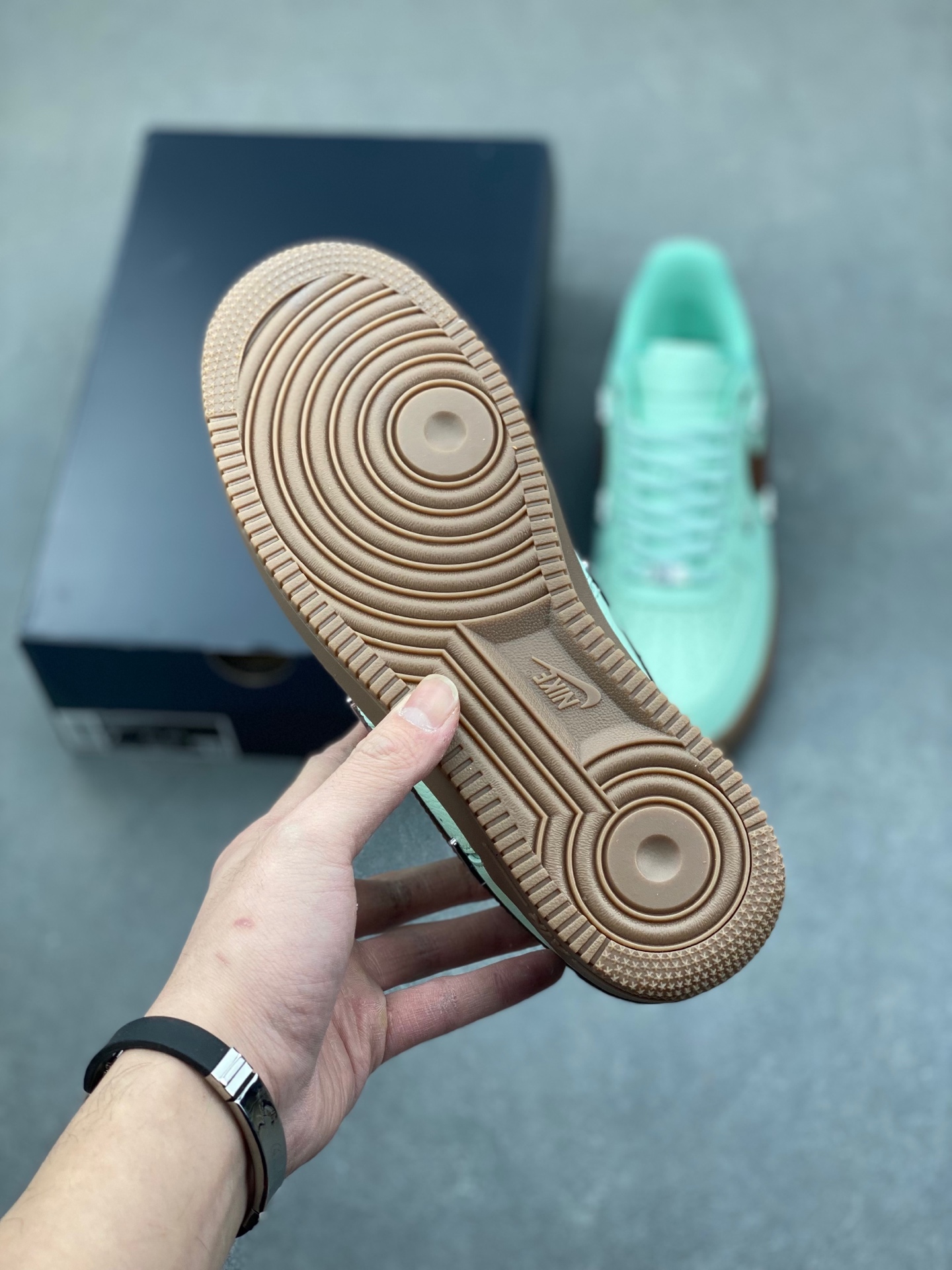 Nike Air Force 1 '07 Low-Top Casual Sneakers - Mint Green/Brown 7 i1737059500377 8873 0 5