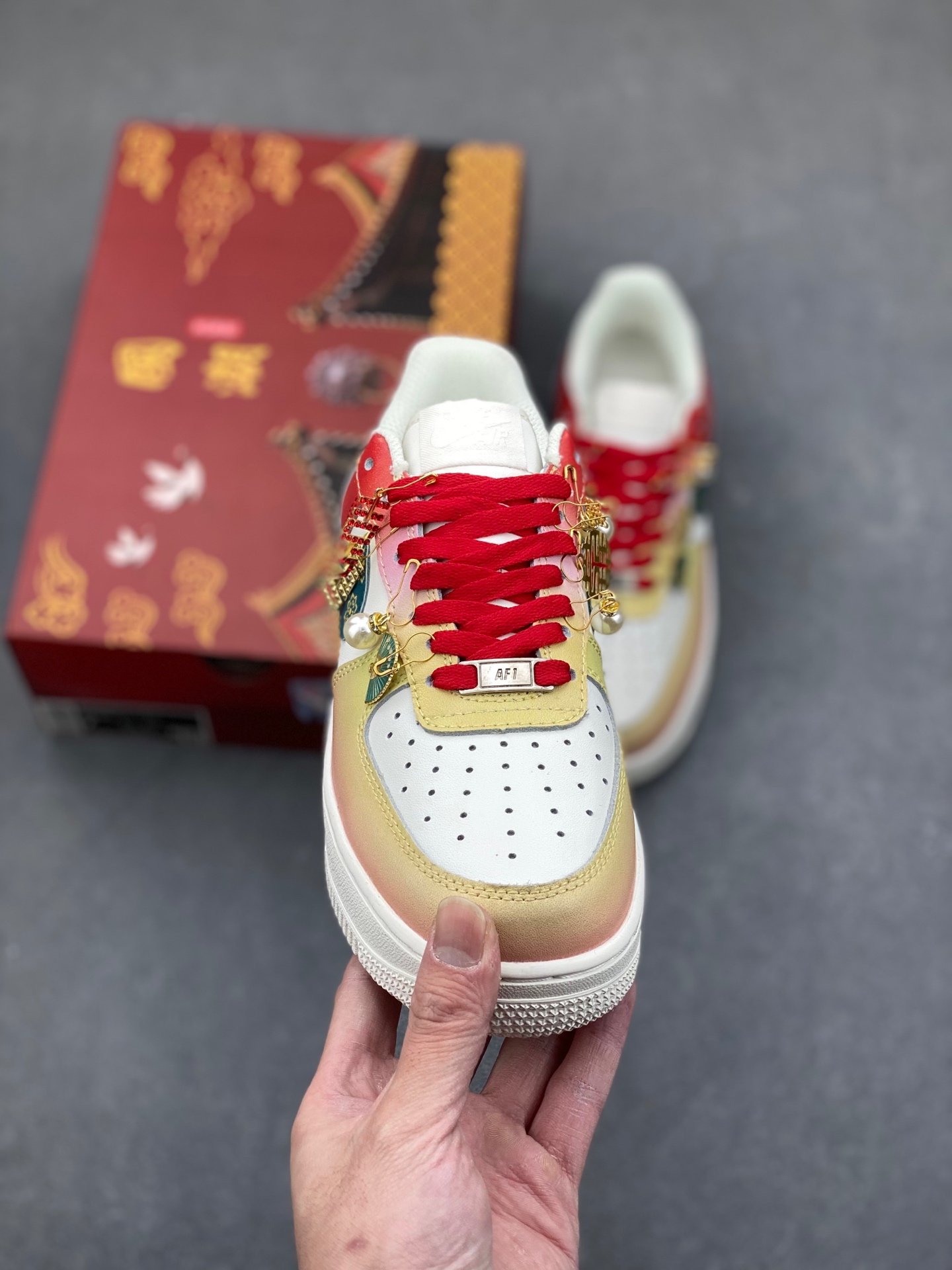 Nike Air Force 1 Low '07 Sunset Wedding White Yellow Red (CW2288-111) 3 i1737059885063 3075 0 1