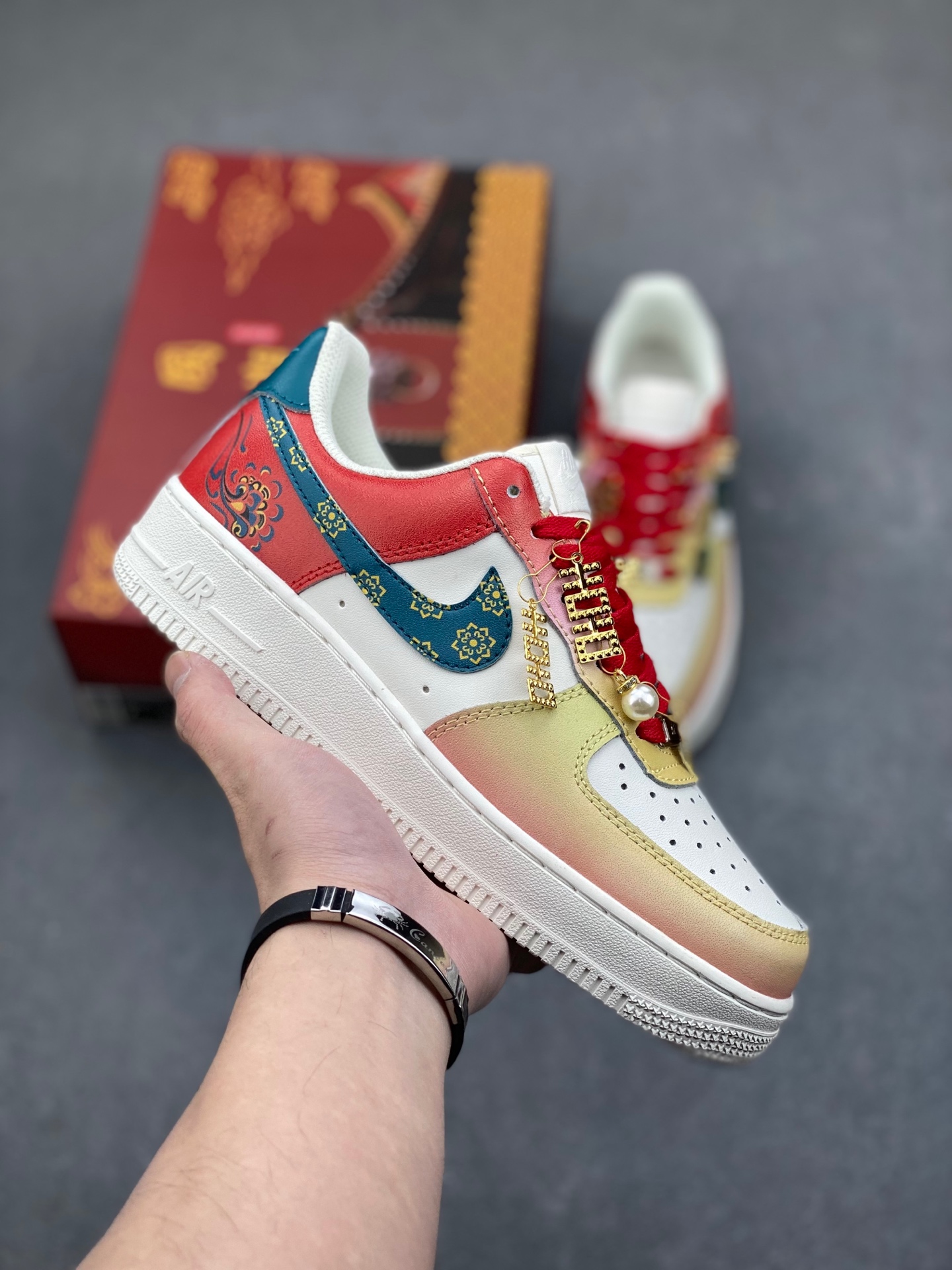 Nike Air Force 1 Low '07 Sunset Wedding White Yellow Red (CW2288-111) 2 i1737059885830 3067 0 0