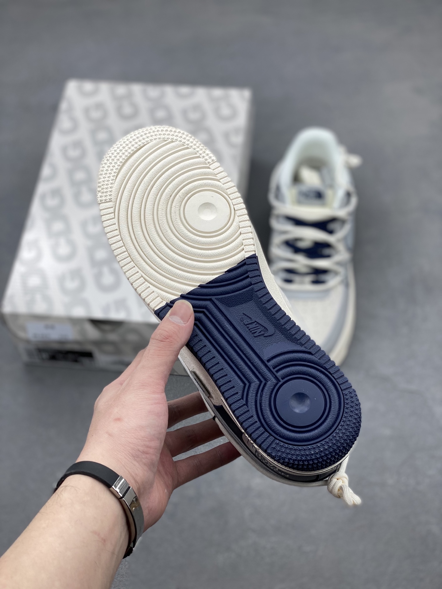 Nike Air Force 1 '07 Low The North Face Collab Sneakers - Gray/Blue 7 i1739652163938 9711 0 5