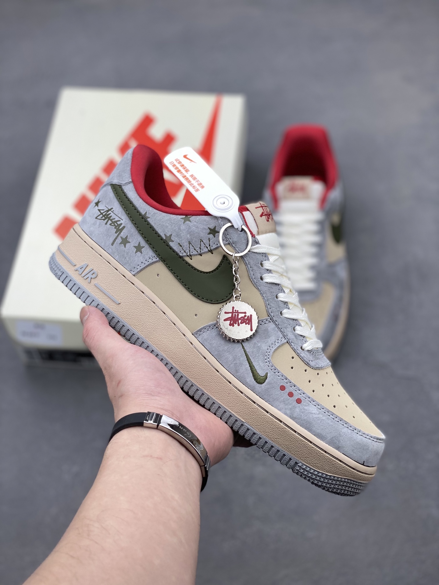 Nike Air Force 1 '07 Low Stussy Olive Green Sneakers 2 i1739652276633 2857 0 0