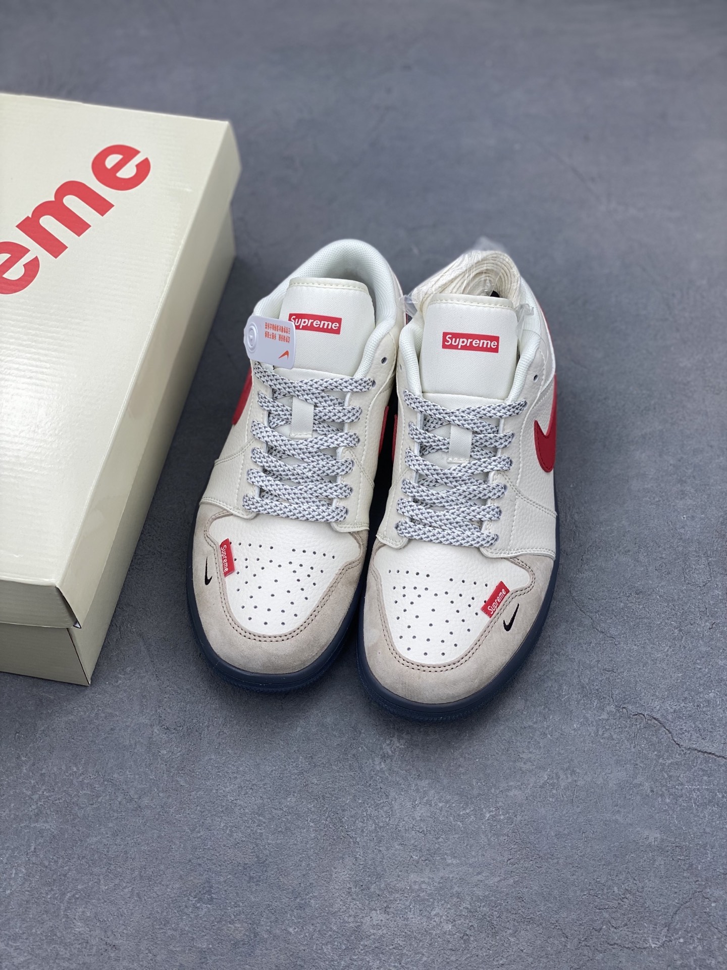 Air Jordan 1 Low 'Black White Red' Custom Sneakers, Supreme Hello Kitty Edition 8 i1739735639980 1595 0 7