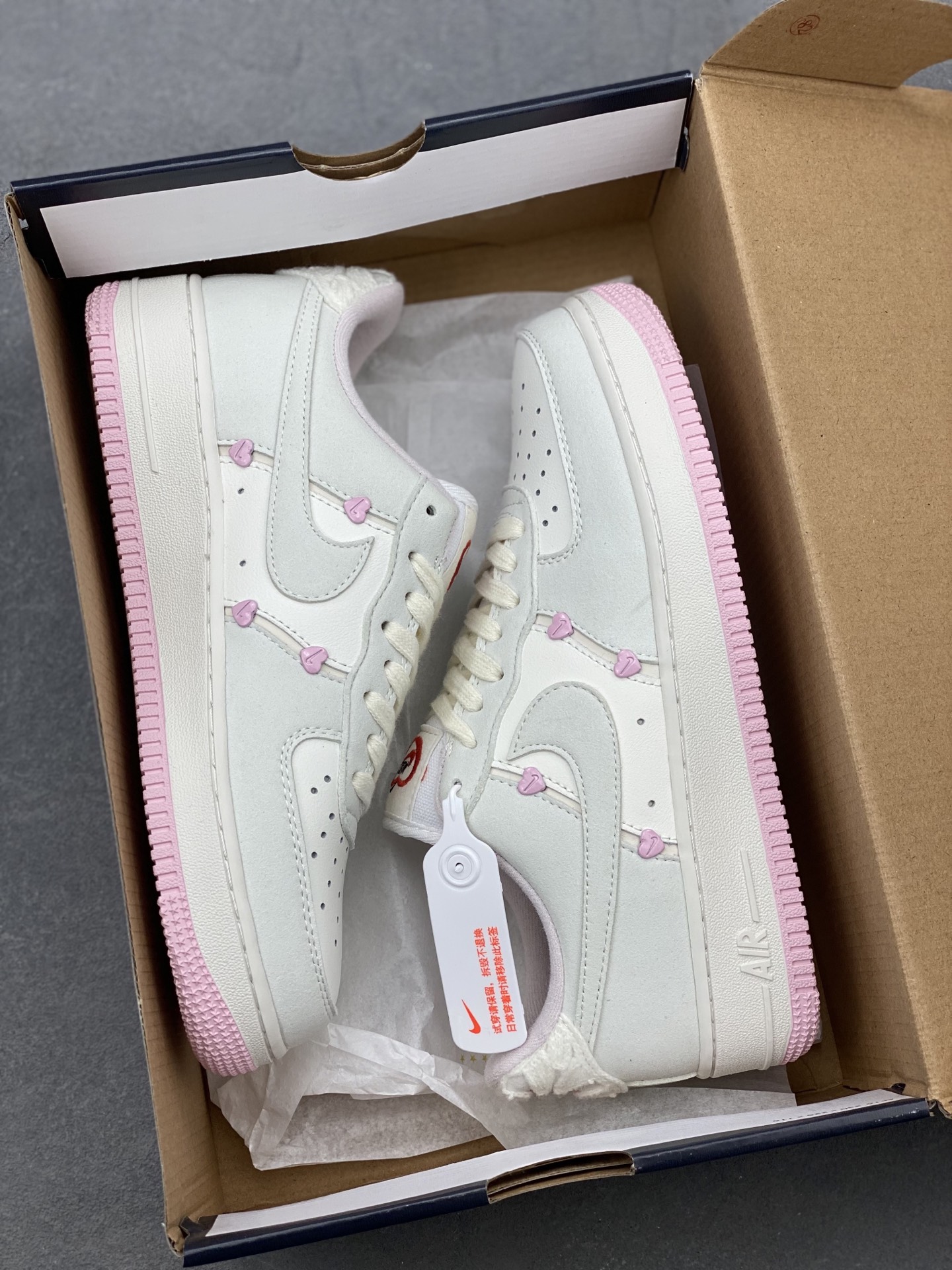 Nike Air Force 1 '07 Low White/Pink Women's Shoe HM9483-001 10 i1739822062279 4038 0 8