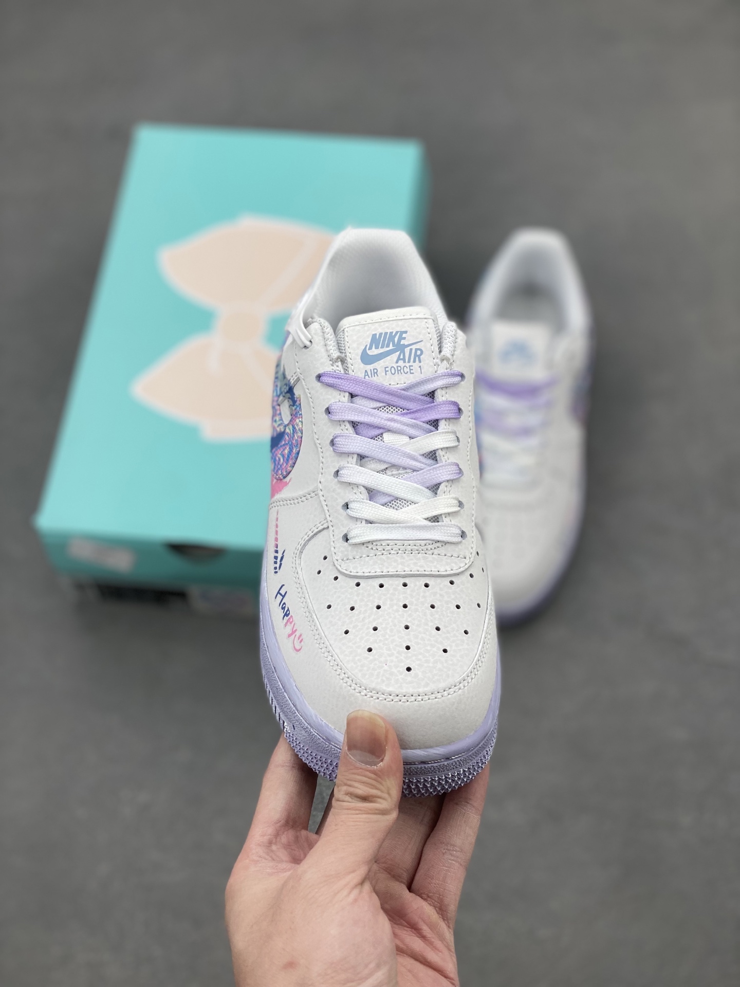 Nike Air Force 1 Custom 'Double Hearts' Graffiti Sneakers - CZ0377-002 3 i1739822223757 9159 0 1