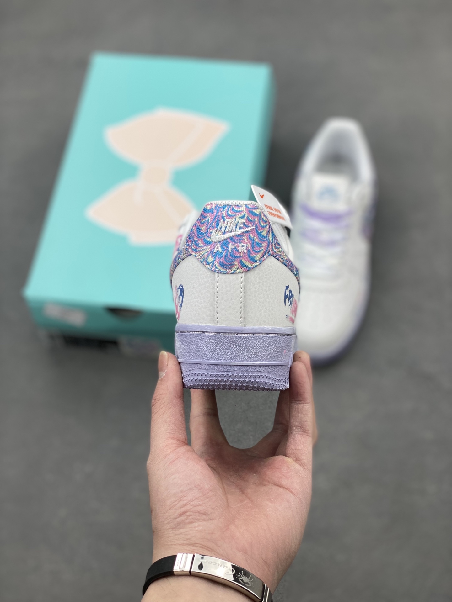 Nike Air Force 1 Custom 'Double Hearts' Graffiti Sneakers - CZ0377-002 5 i1739822226034 8777 0 3