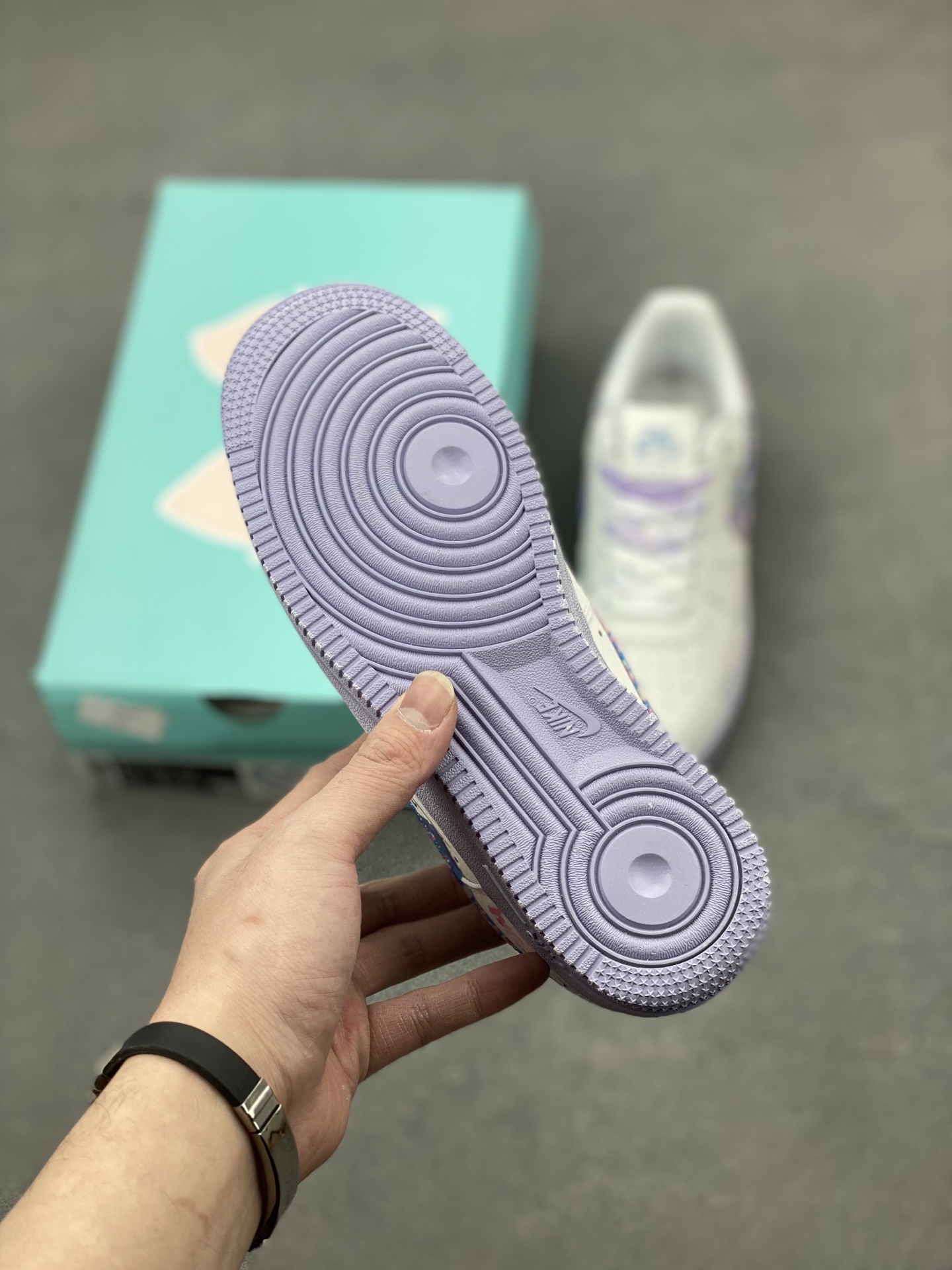 Nike Air Force 1 Custom 'Double Hearts' Graffiti Sneakers - CZ0377-002 7 i1739822226038 7821 0 5