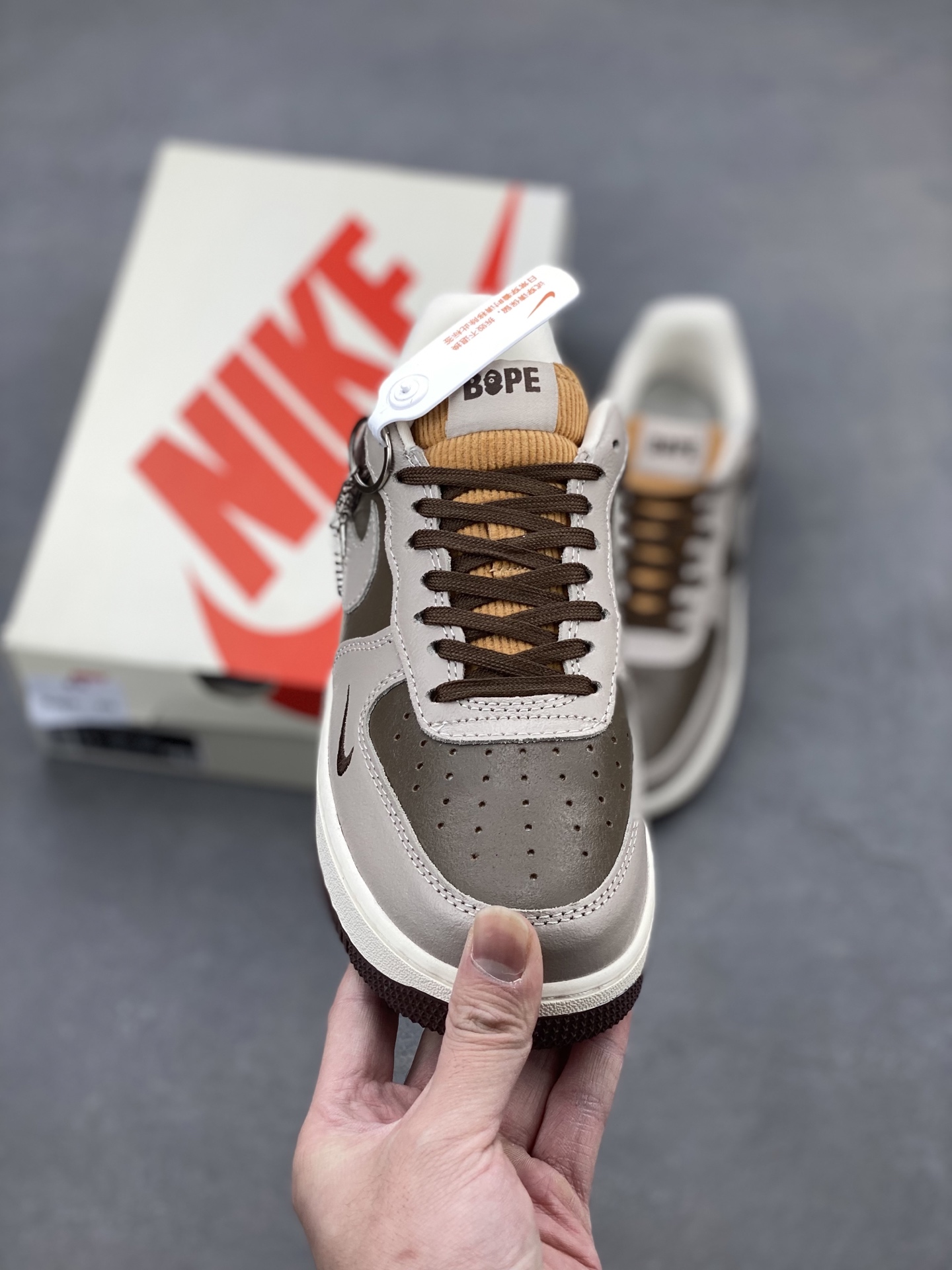 Nike Air Force 1 '07 Low Bape Collab Sneakers Gray Green Brown - Limited 3 i1739905610626 6055 0 1