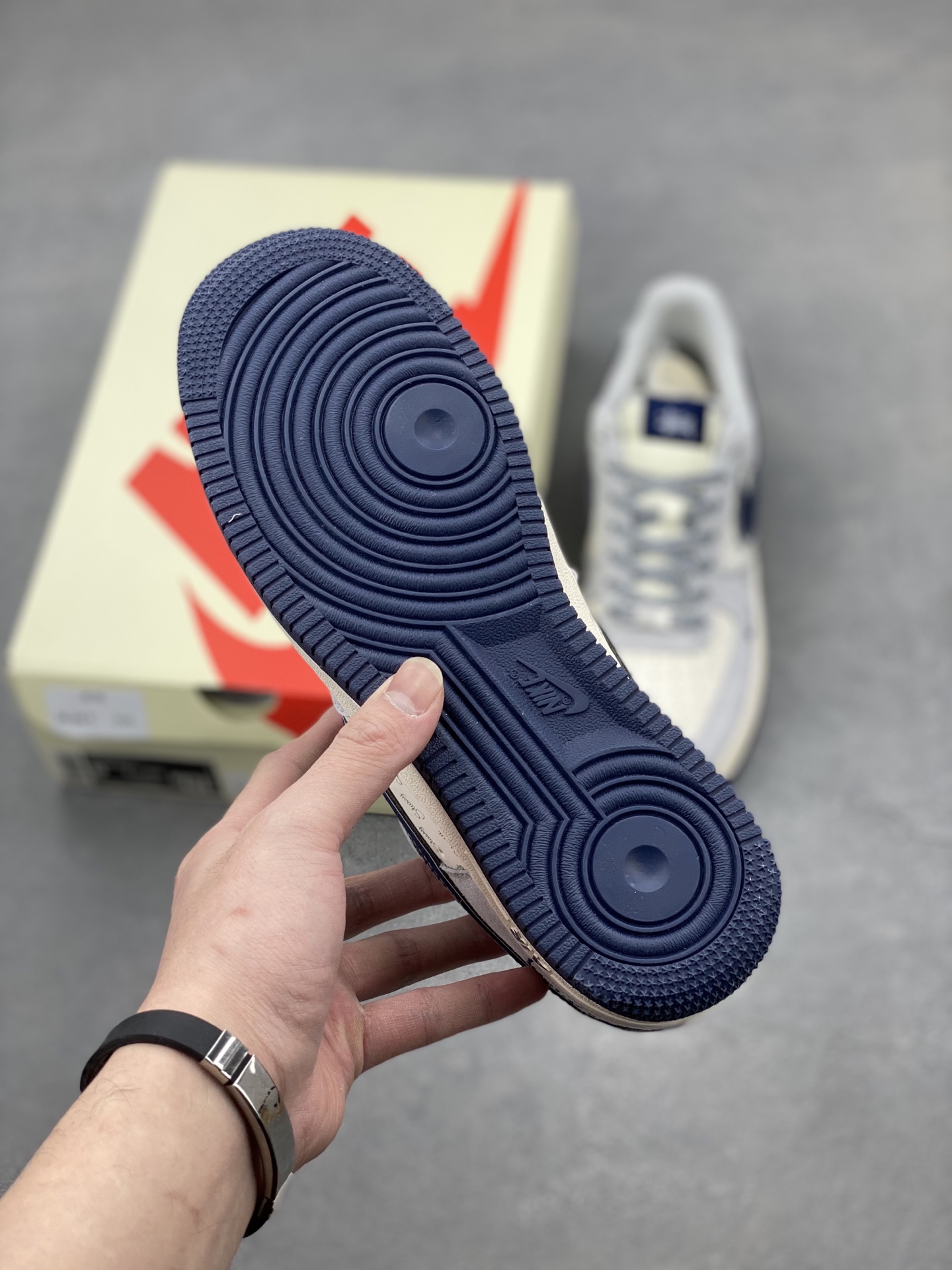Nike Air Force 1 '07 Low Stussy Collab Grey Blue - Limited Edition Sneakers 7 i1739905726942 6672 0 5