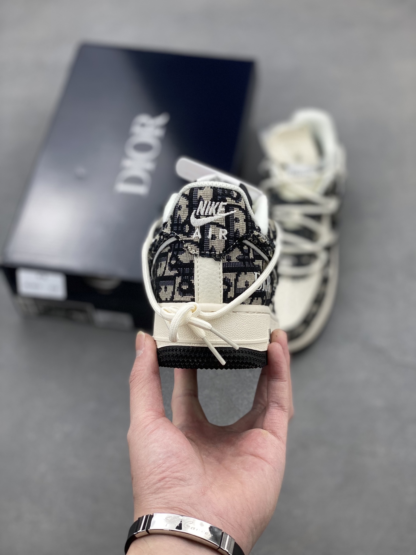 Nike Air Force 1 '07 Low Dior Black Pattern Sneakers (Sizes 36-45) 5 i1739907059564 9616 0 3