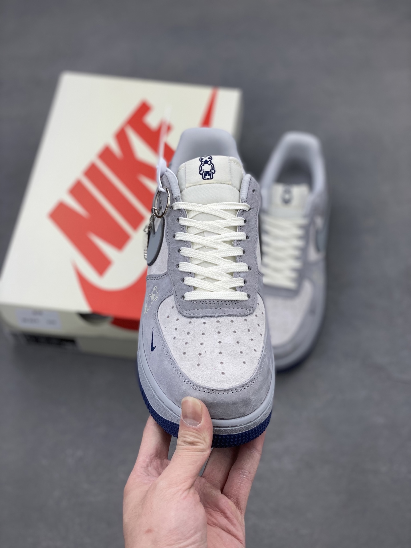 Nike Air Force 1 '07 Low Stussy Collab Gray Blue "Bearbrick" Edition 3 i1739993257171 636 0 1