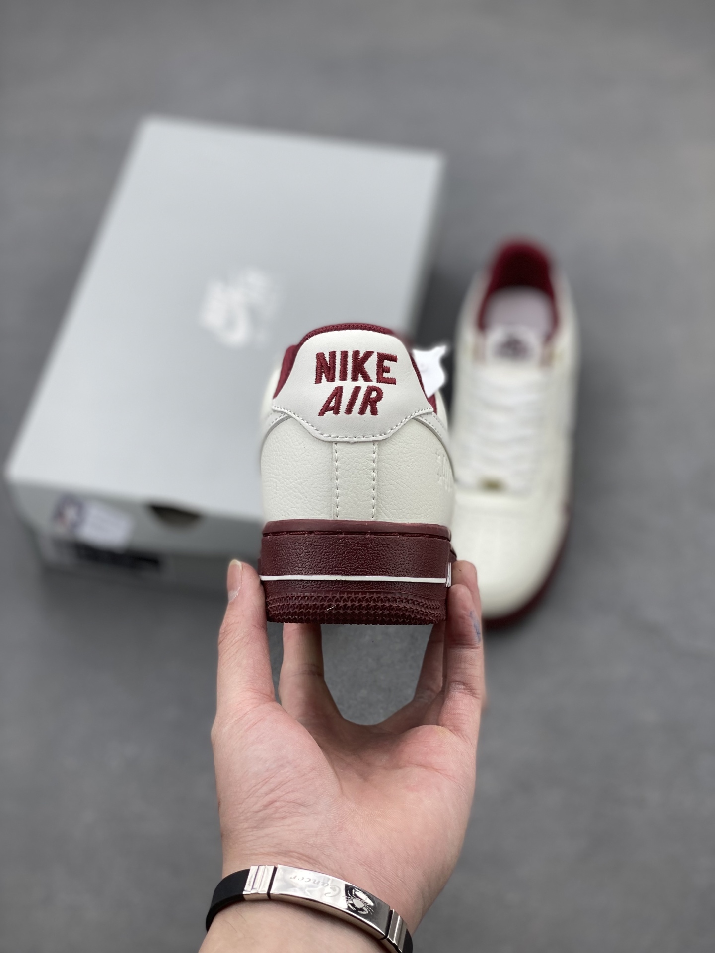 Nike Air Force 1 '07 Low White Burgundy Men's Shoe DQ7582-100 5 i1739994011578 9190 0 3