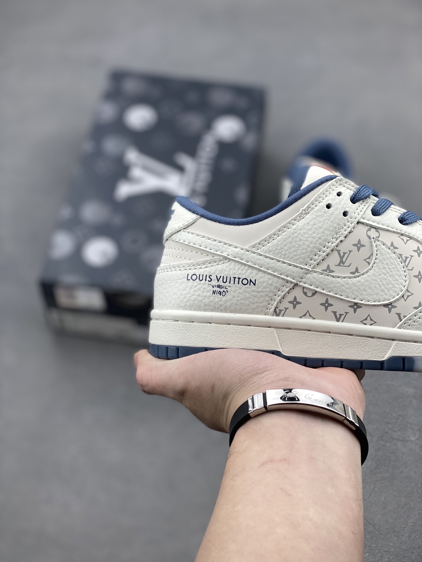 NK Dunk Low Retro Louis Vuitton Custom Sneakers - Premium Leather, Stylish Design 6 i1739994788078 4476 0 4