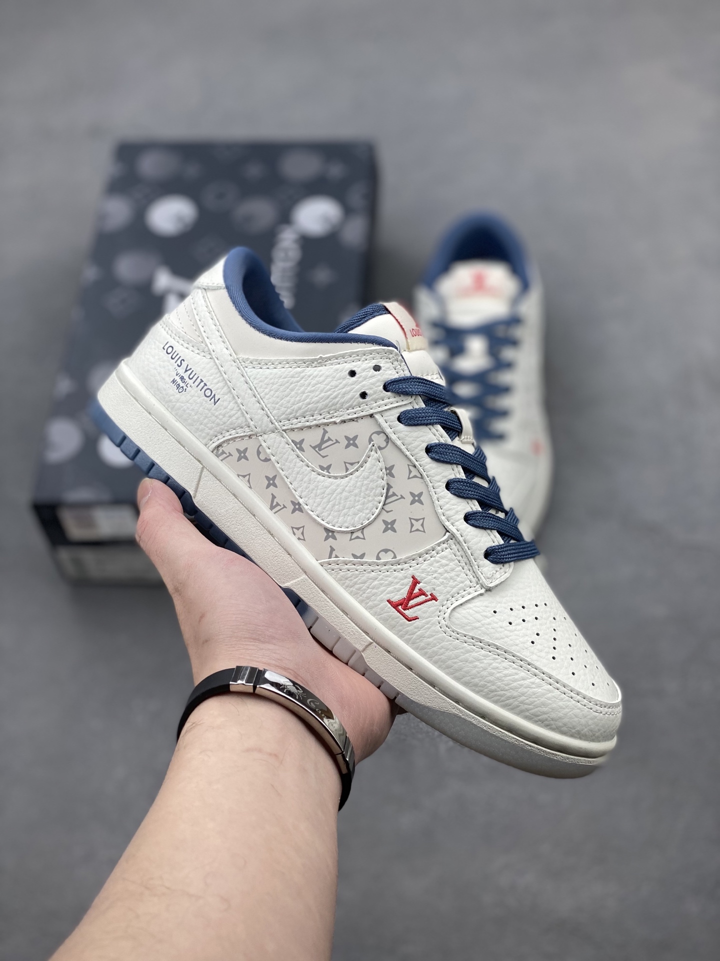NK Dunk Low Retro Louis Vuitton Custom Sneakers - Premium Leather, Stylish Design 2 i1739994792574 6094 0 0