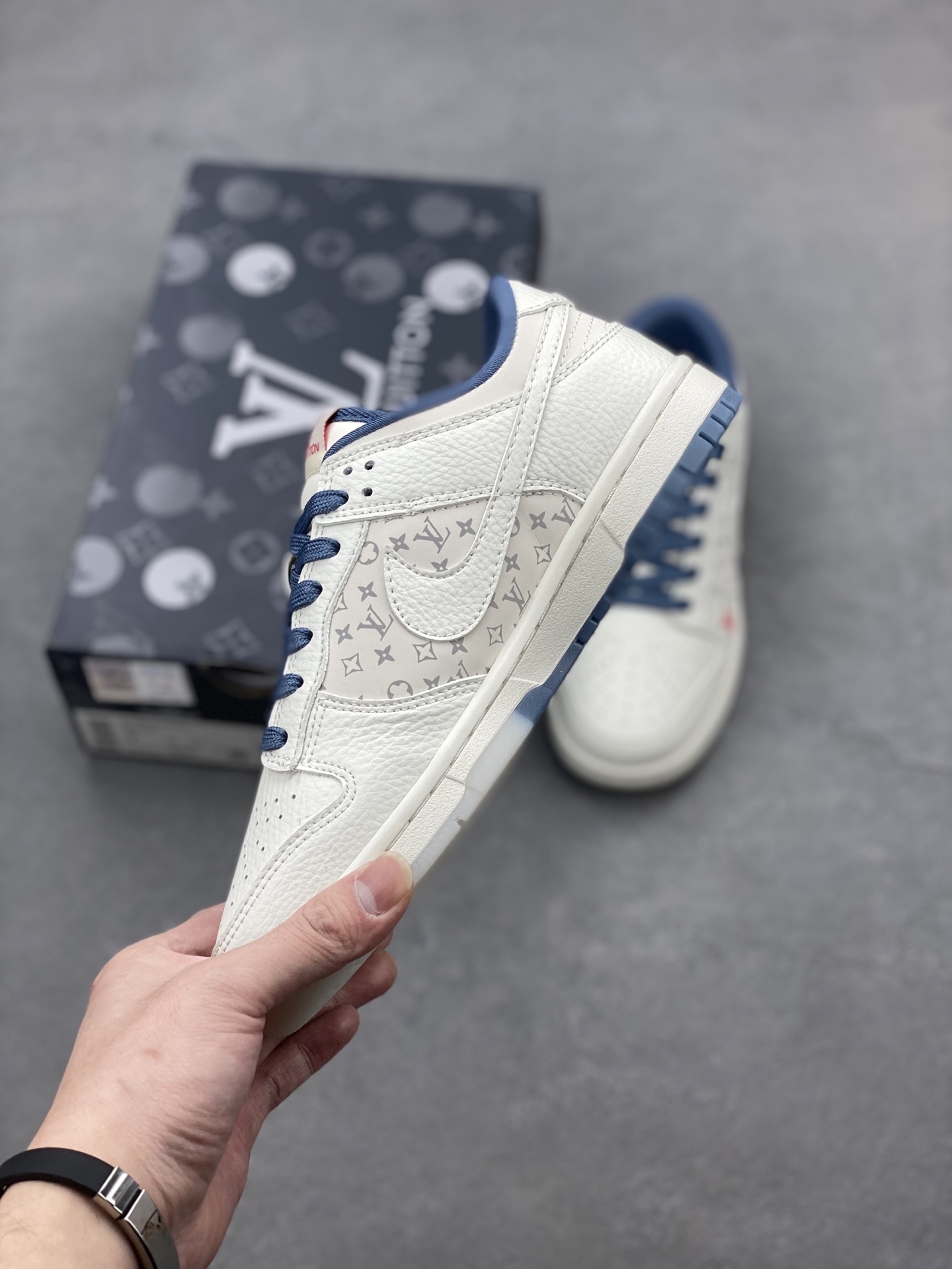 NK Dunk Low Retro Louis Vuitton Custom Sneakers - Premium Leather, Stylish Design 4 i1739994792587 8685 0 2