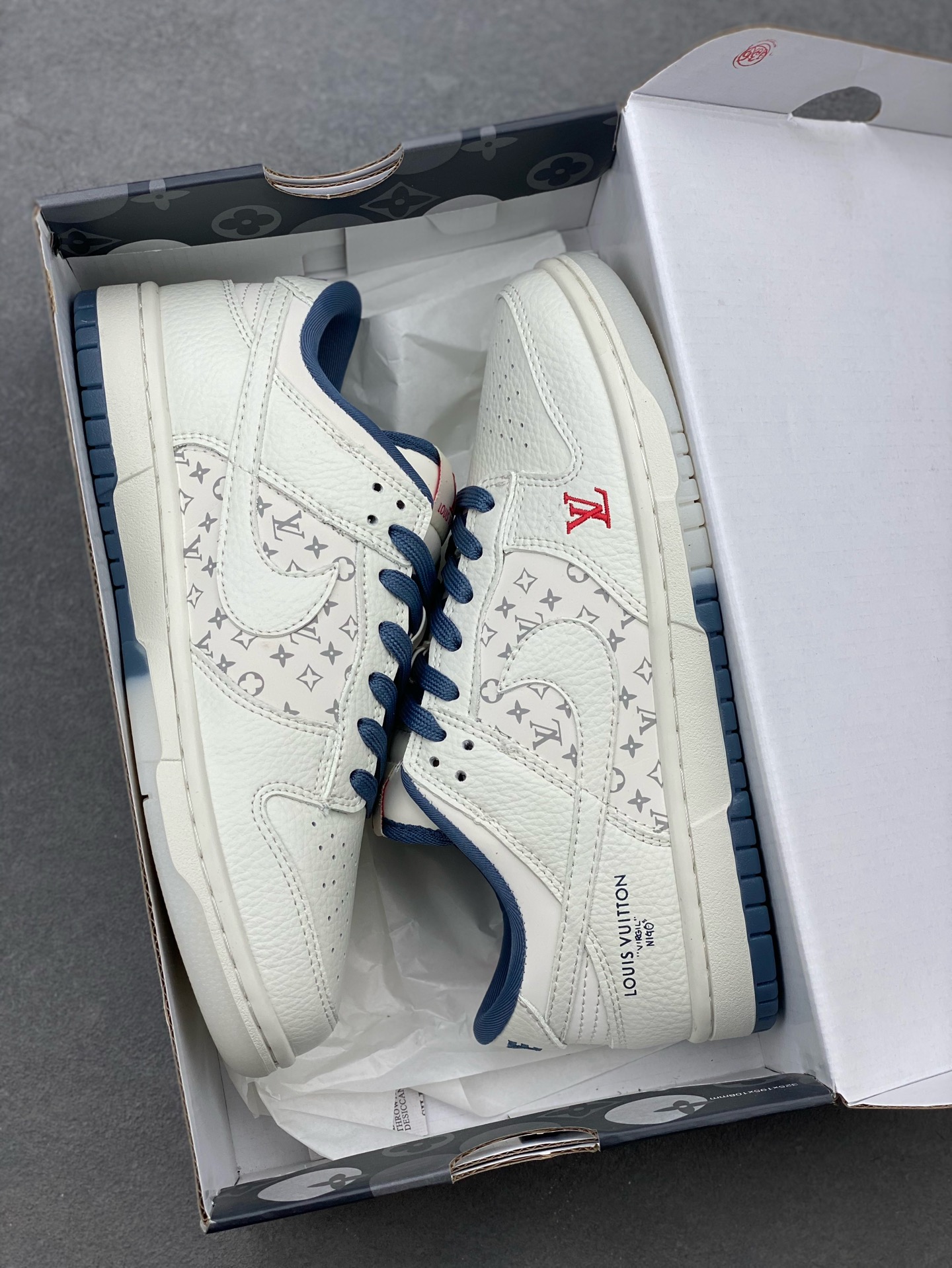 NK Dunk Low Retro Louis Vuitton Custom Sneakers - Premium Leather, Stylish Design 10 i1739994809518 5876