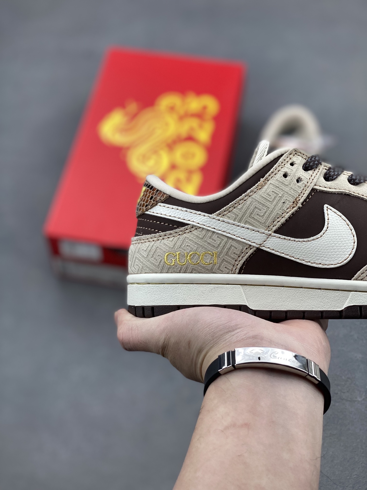 Nike Dunk Low Retro Gucci Custom Sneakers, Low Top Casual Shoes 6 i1739996142151 3848 0 4