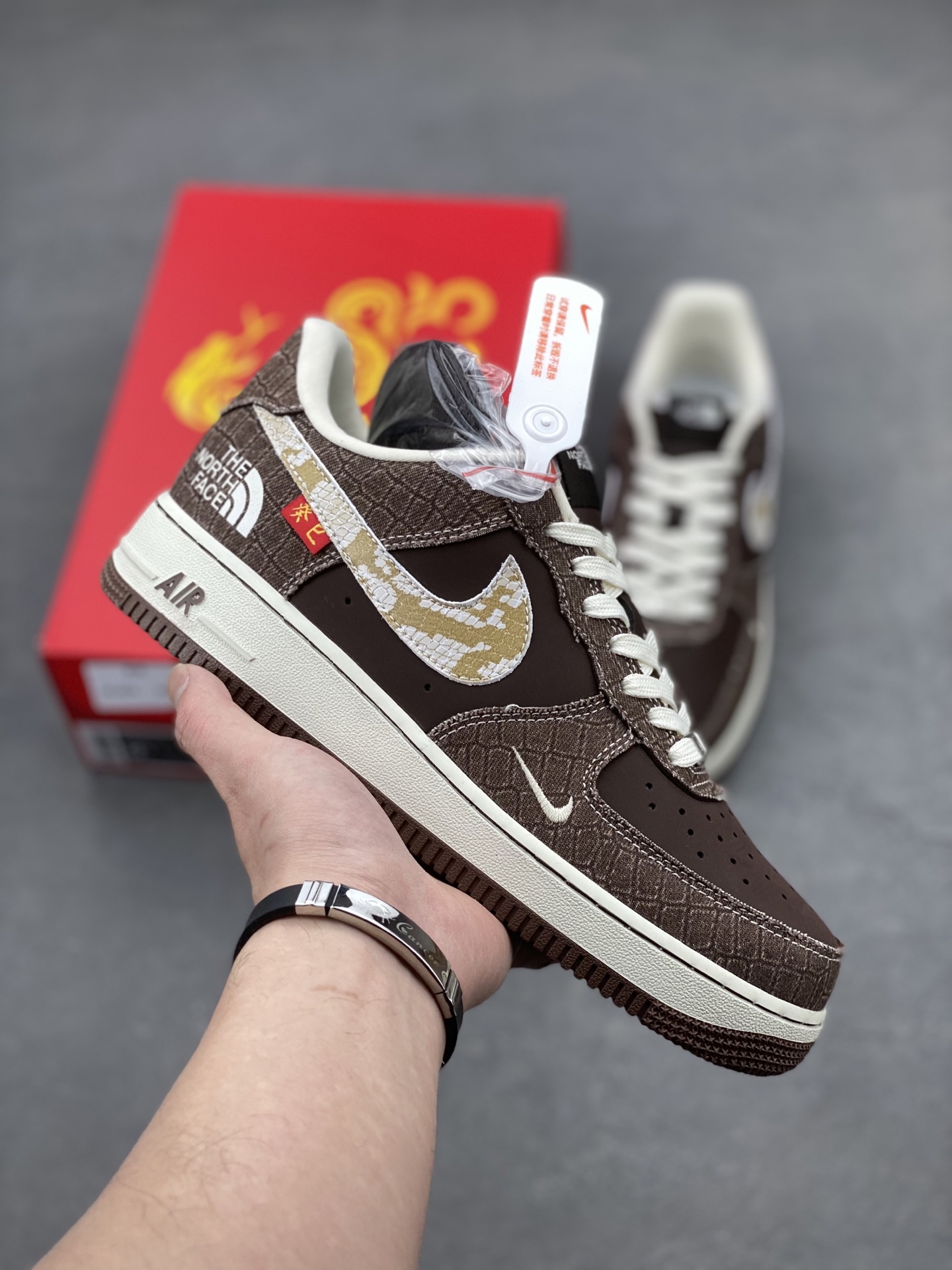 Nike Air Force 1 '07 Low The North Face Brown Shoes CH6336-524 1 i1740078751598 8944 0 0