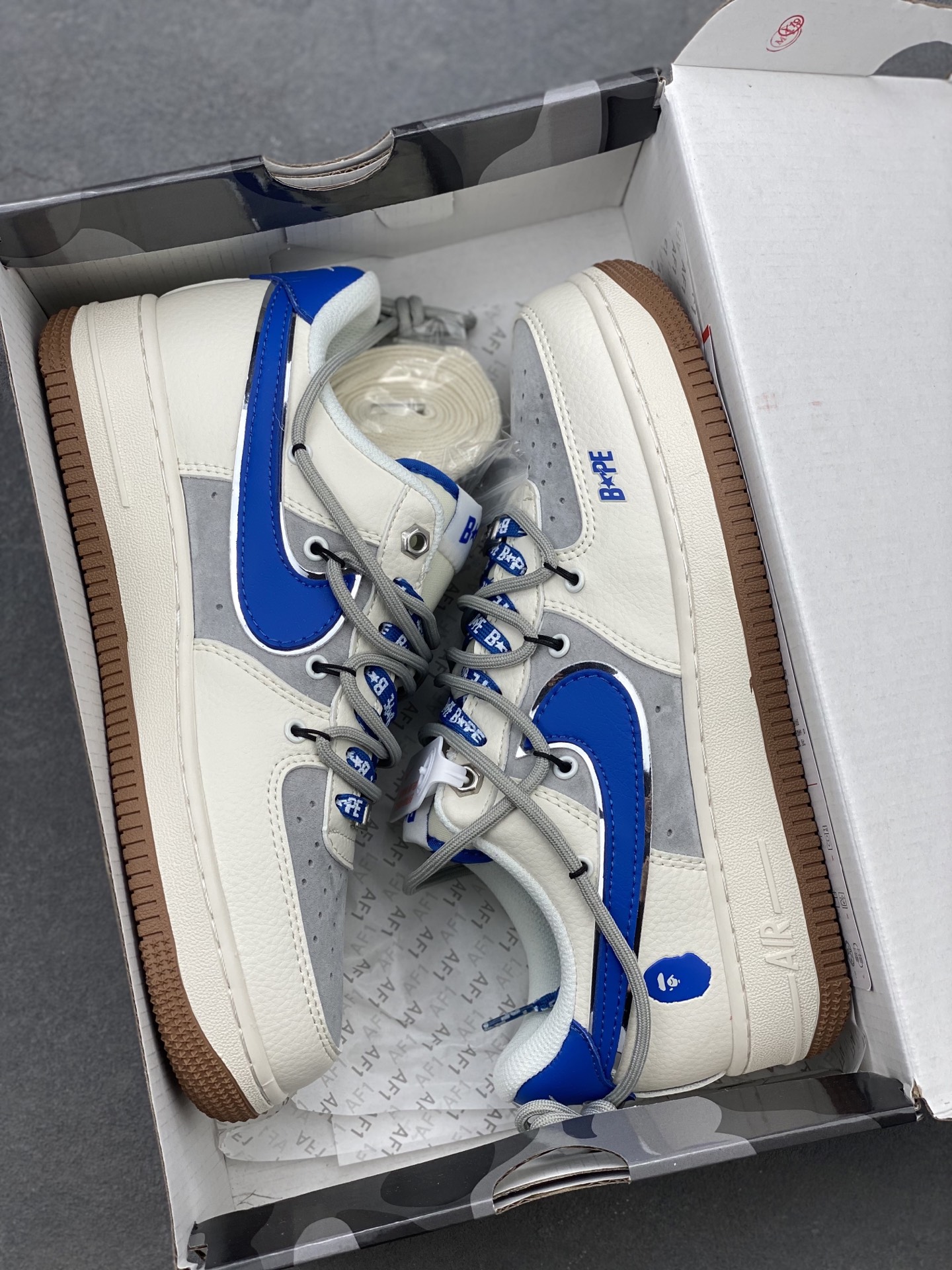 Nike Air Force 1 '07 Low BAPE Edition Casual Sneakers - SJ1198-112 10 i1740255320117 7707 0 8