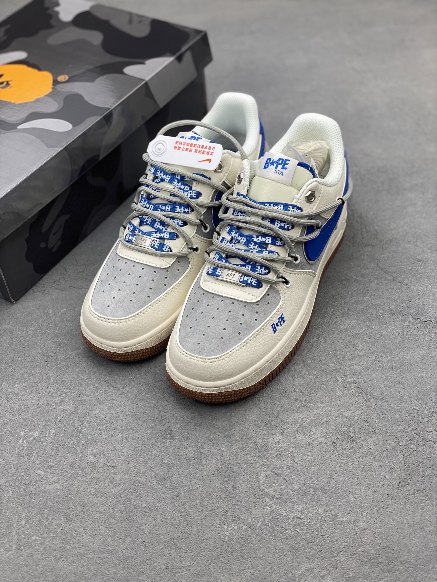 Nike Air Force 1 '07 Low BAPE Edition Casual Sneakers - SJ1198-112 9 i1740255321915 2058 0 7