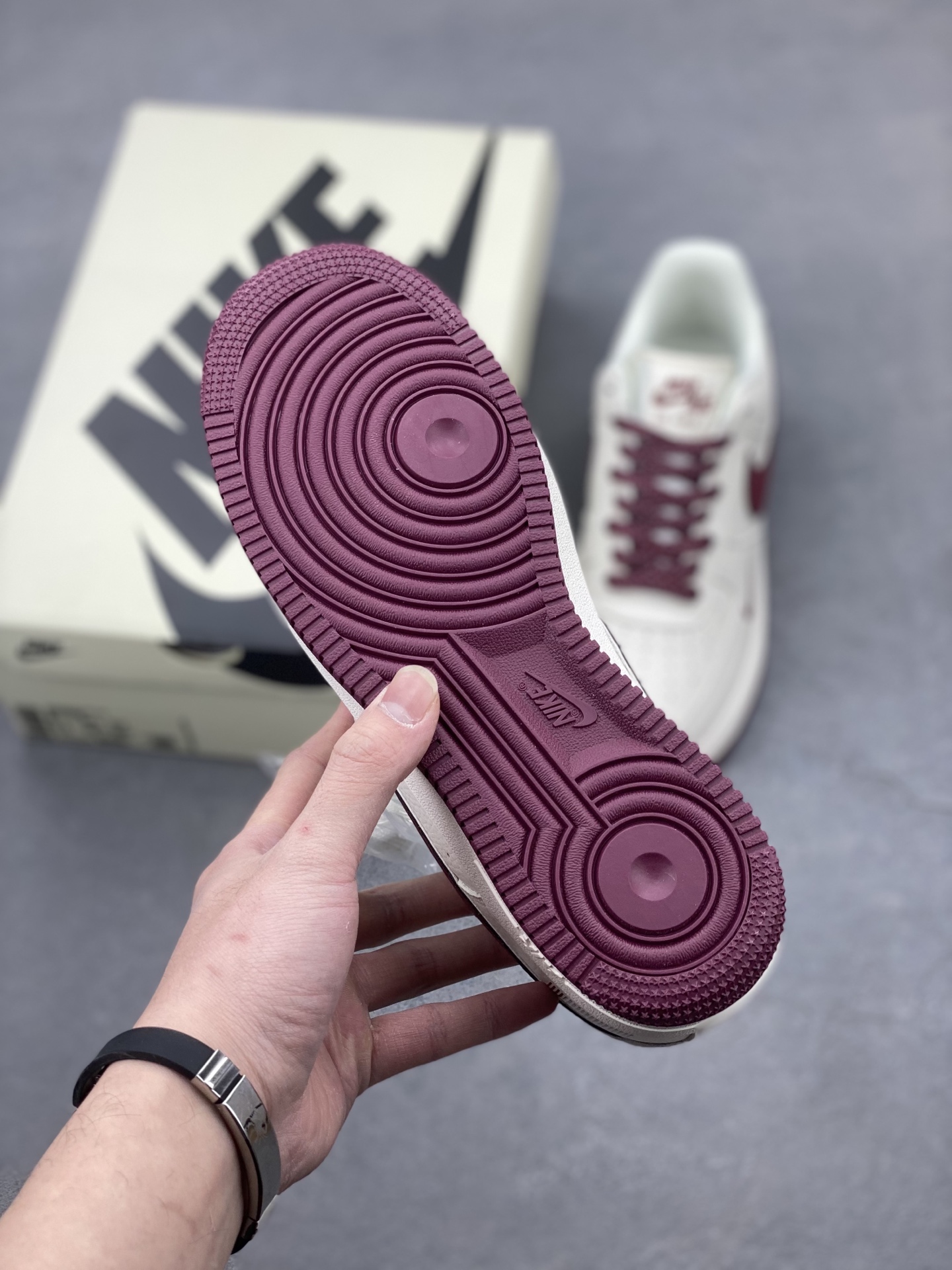 Nike Air Force 1 Low '07 'QR Code' Burgundy Sneakers - Original Version 7 i1740255590844 5888 0 5