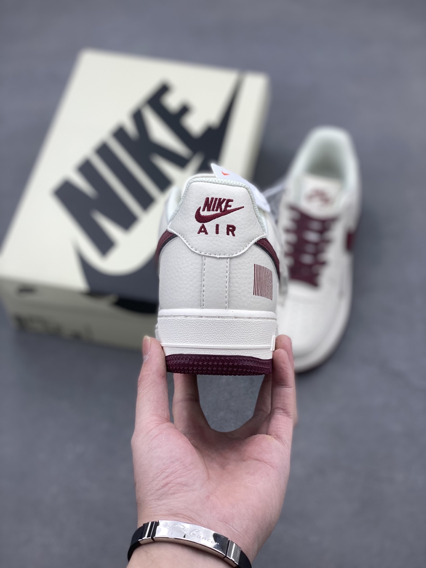 Nike Air Force 1 Low '07 'QR Code' Burgundy Sneakers - Original Version 5 i1740255591847 5149 0 3