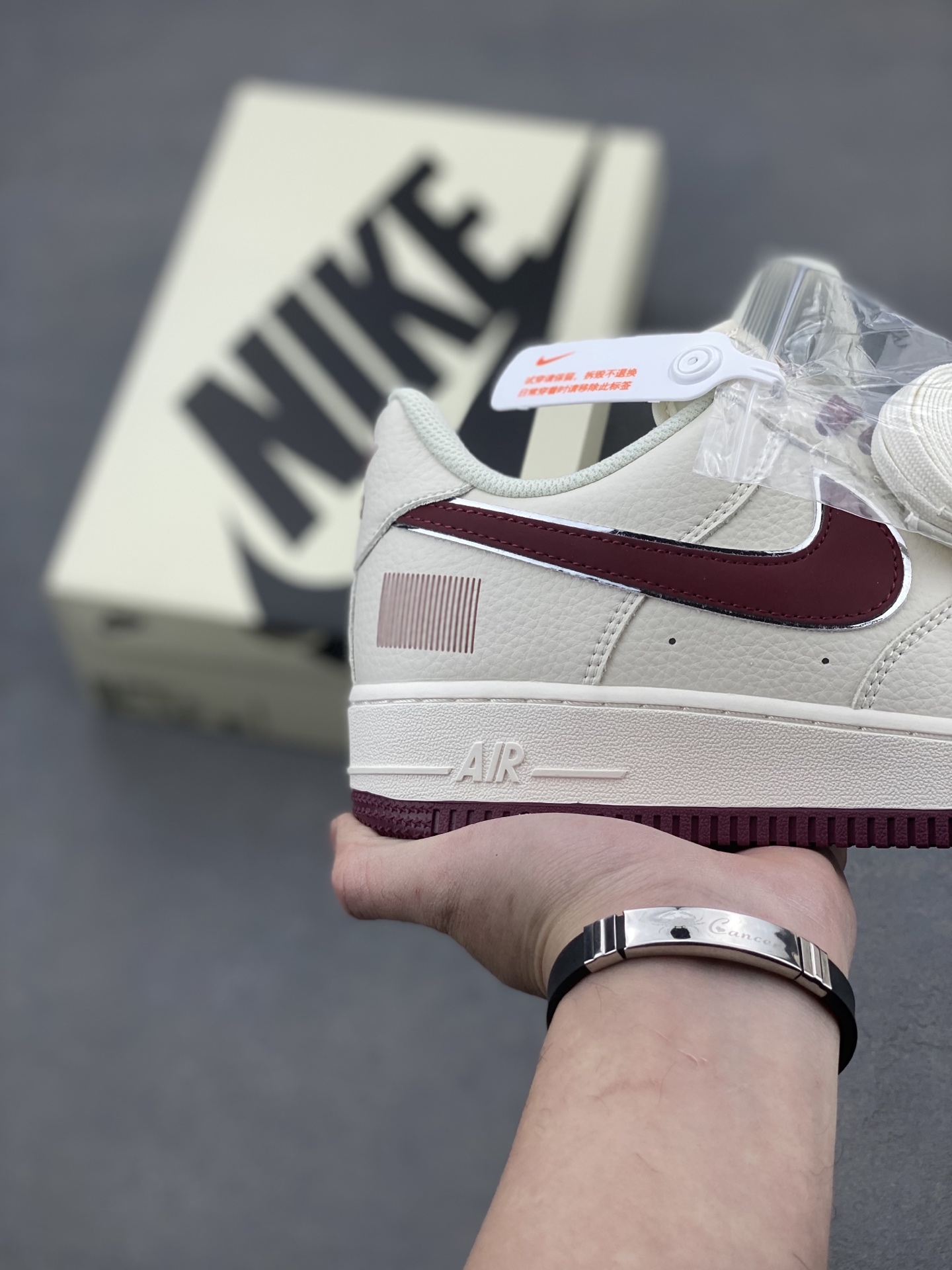 Nike Air Force 1 Low '07 'QR Code' Burgundy Sneakers - Original Version 6 i1740255596615 100 0 4