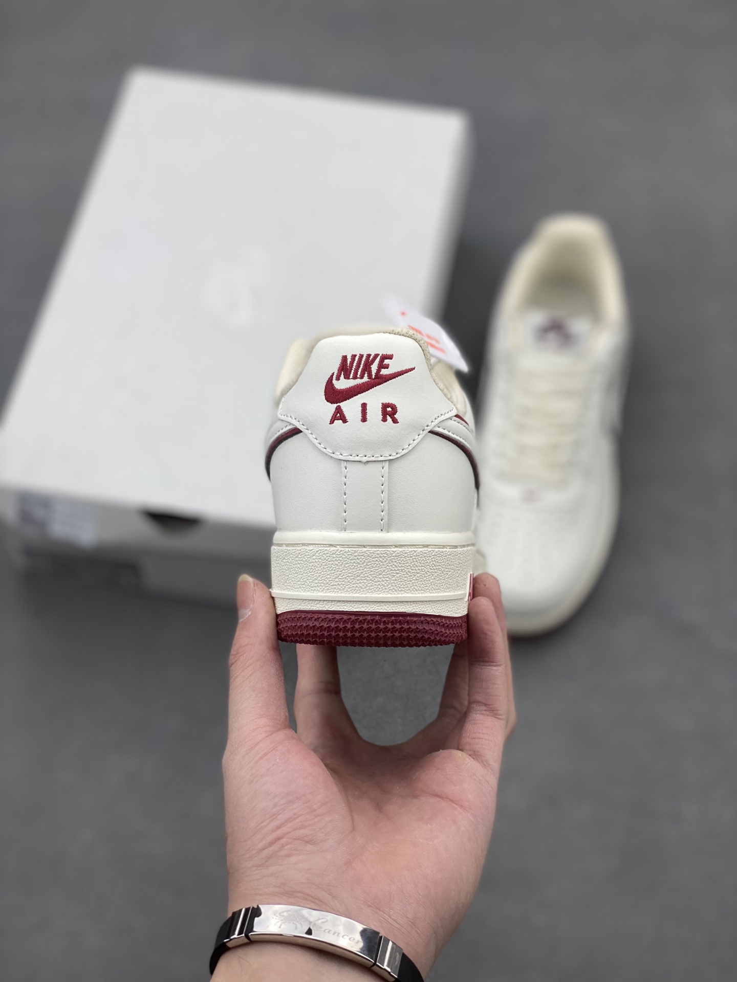 Nike Air Force 1 Low '07 White Burgundy Casual Sneakers DZ2799-103 5 i1740255773375 4466 0 3