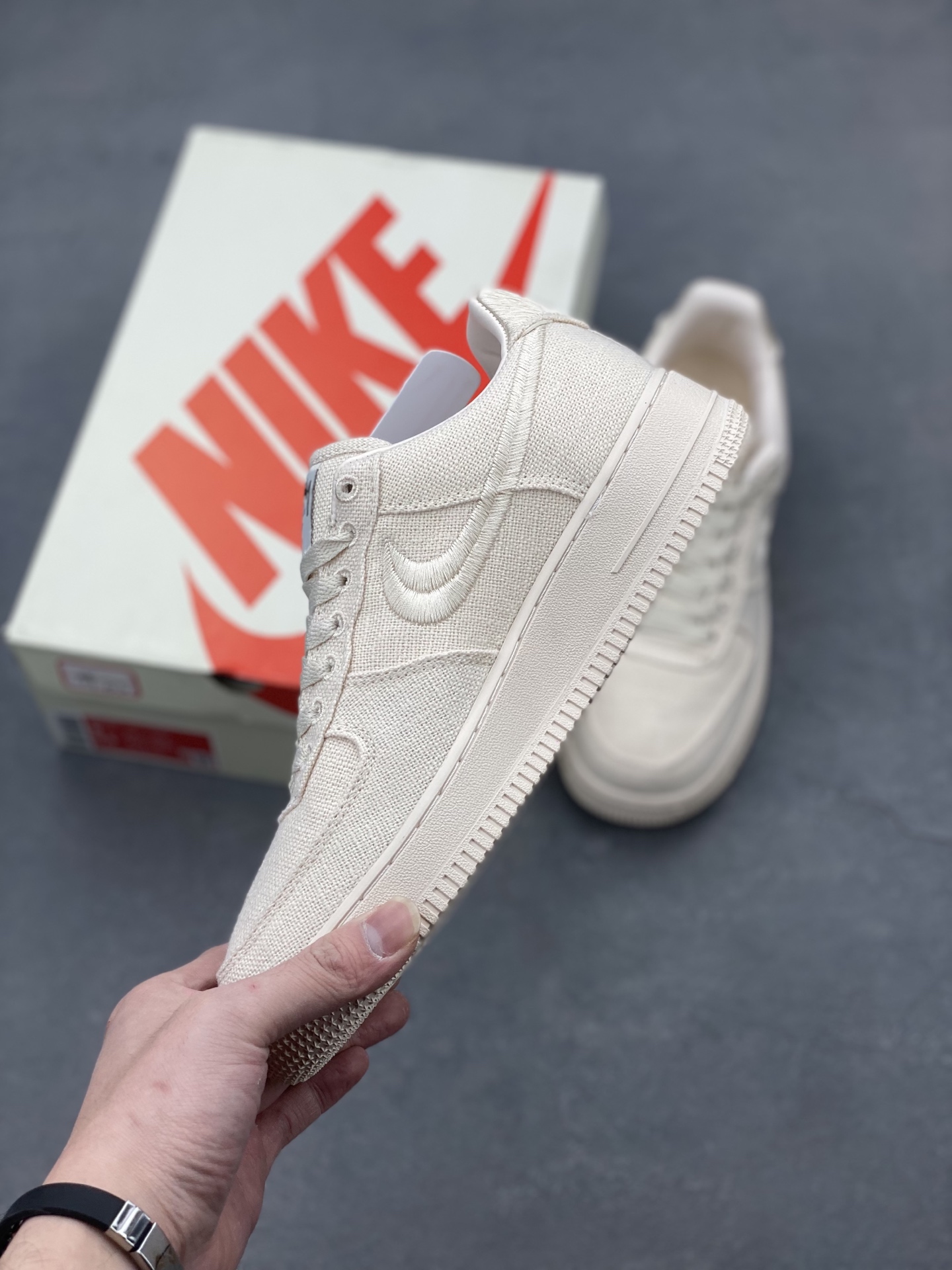 Stussy x Air Force 1 '07 'Black Cool' Collaboration Sneakers 4 i1740255844976 5073 0 2