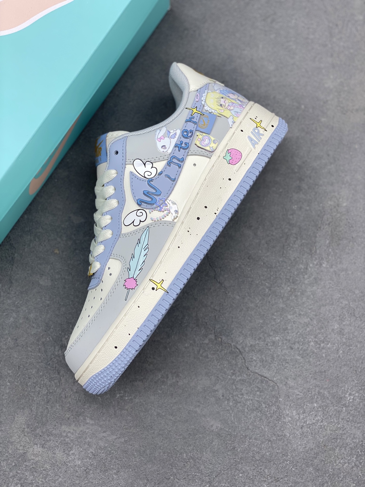 Nike Air Force 1 Low Custom 'Cherub' Hand-Painted Sneakers - DB3301-711 8 i1740328448470 5187 0 6
