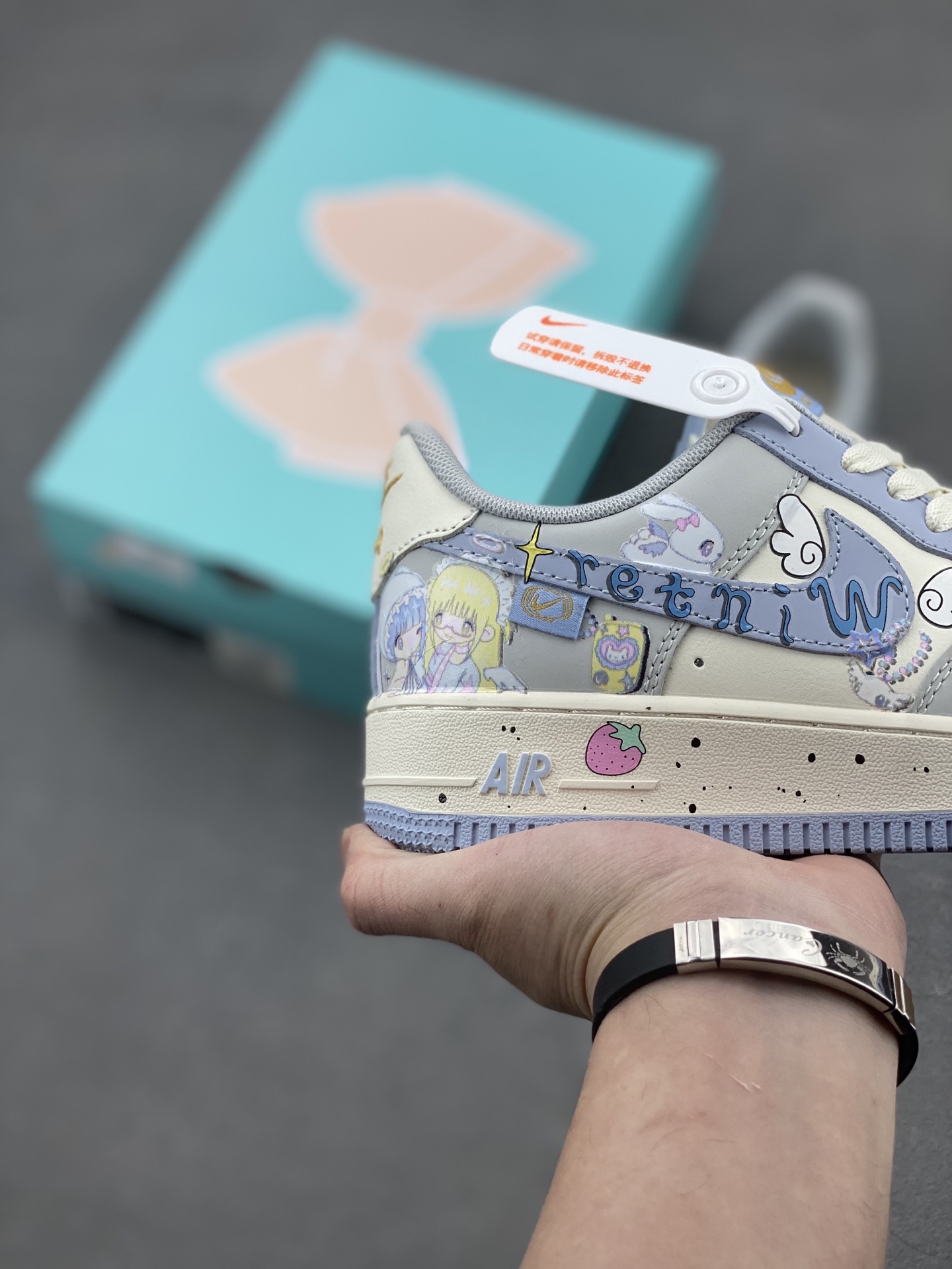 Nike Air Force 1 Low Custom 'Cherub' Hand-Painted Sneakers - DB3301-711 6 i1740328449522 3436 0 4