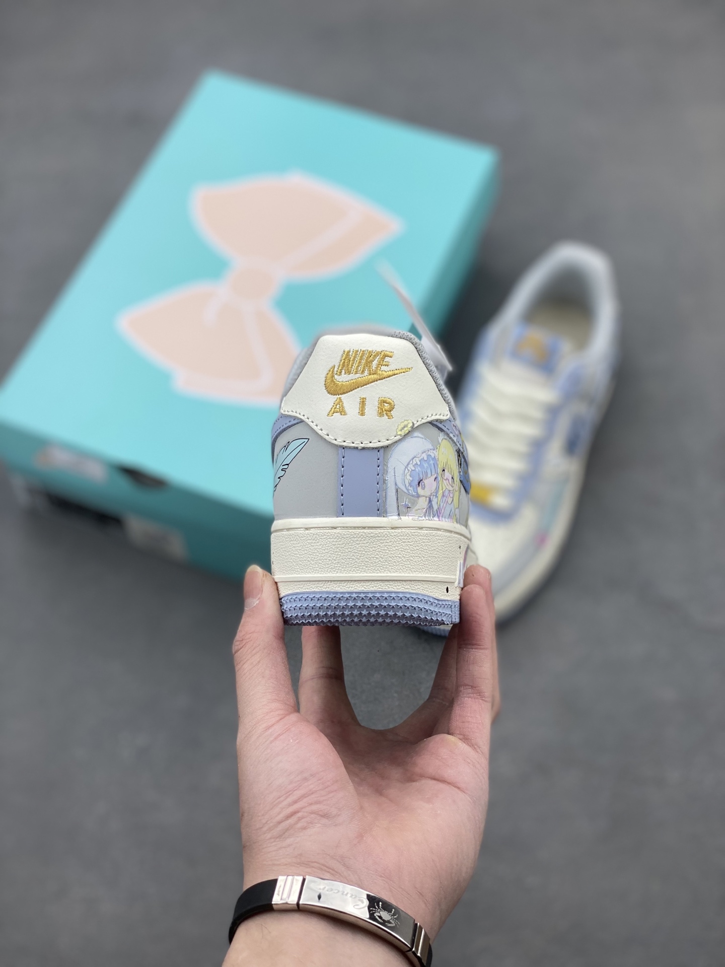 Nike Air Force 1 Low Custom 'Cherub' Hand-Painted Sneakers - DB3301-711 5 i1740328450091 9987 0 3
