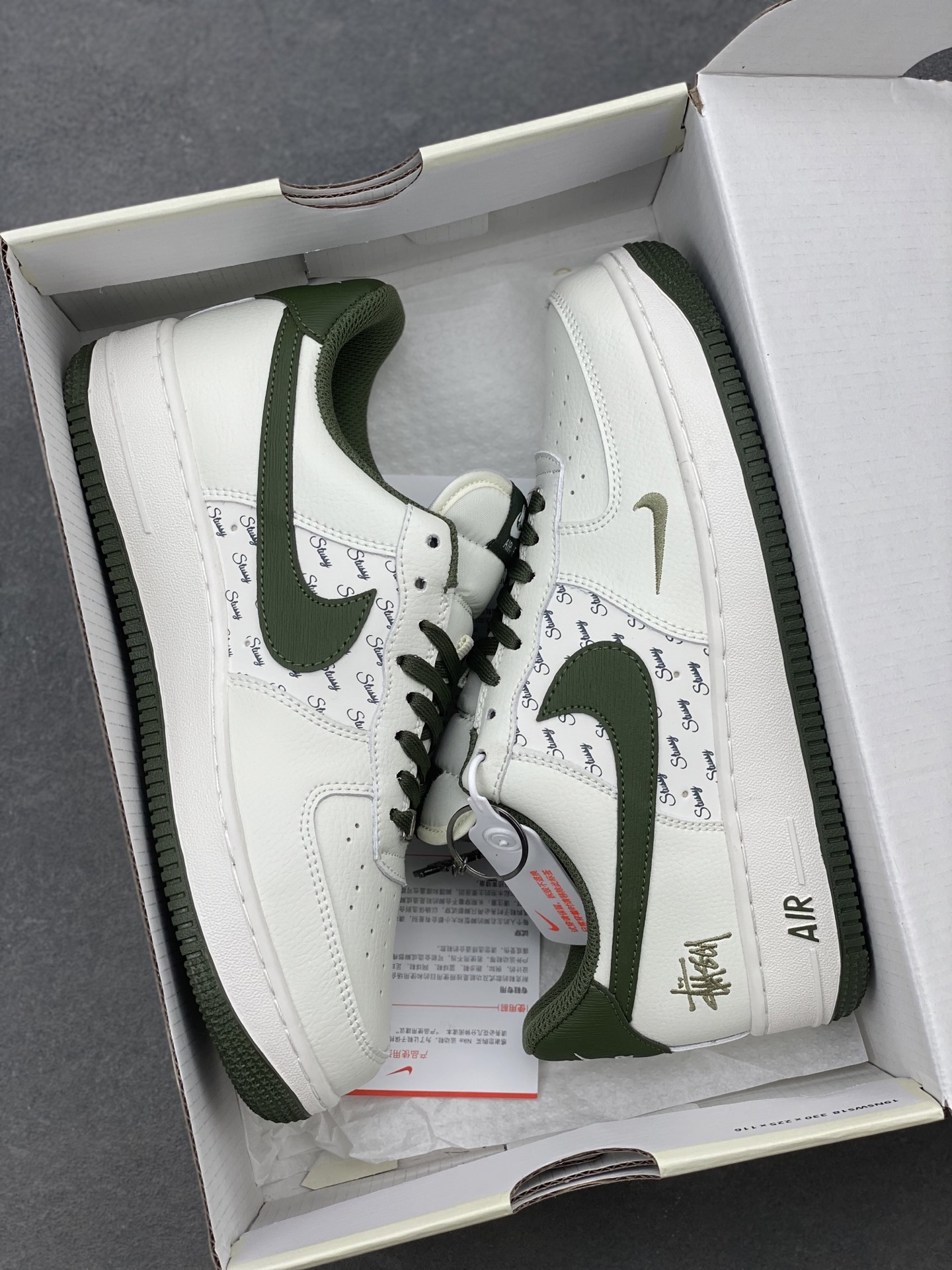 Nike Air Force 1 '07 Low Stussy Collab - Cream/Olive Sneakers 10 i1740328571376 143 0 8