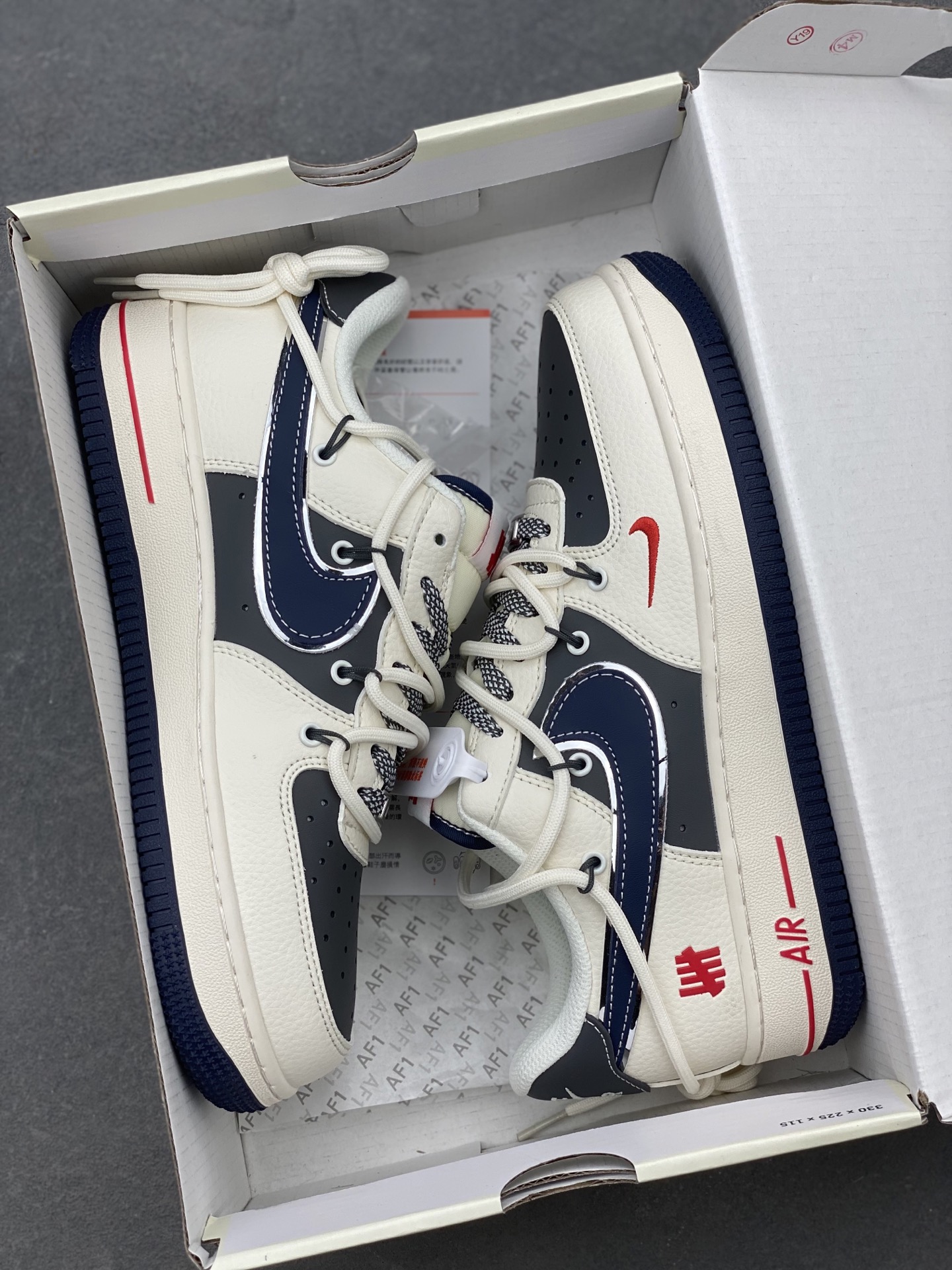 Nike Air Force 1 '07 Low White Midnight Navy Sneakers SJ1198-103 10 i1740328624816 4685 0 8