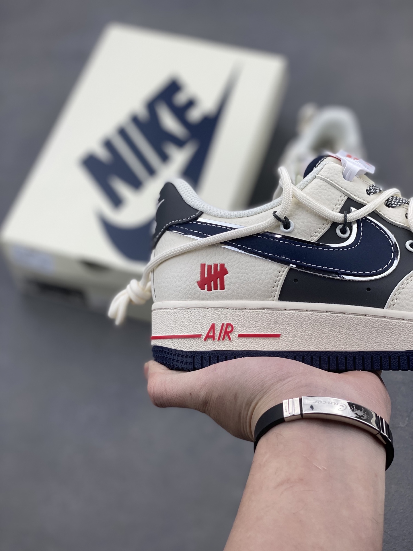 Nike Air Force 1 '07 Low White Midnight Navy Sneakers SJ1198-103 6 i1740328625637 4767 0 4