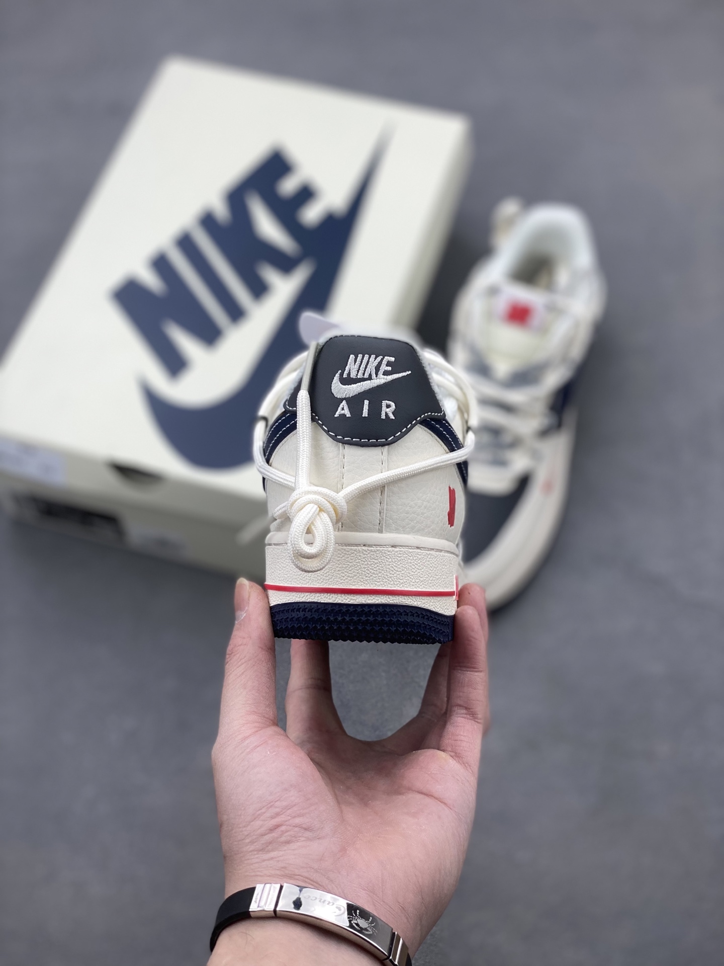 Nike Air Force 1 '07 Low White Midnight Navy Sneakers SJ1198-103 5 i1740328626417 73 0 3
