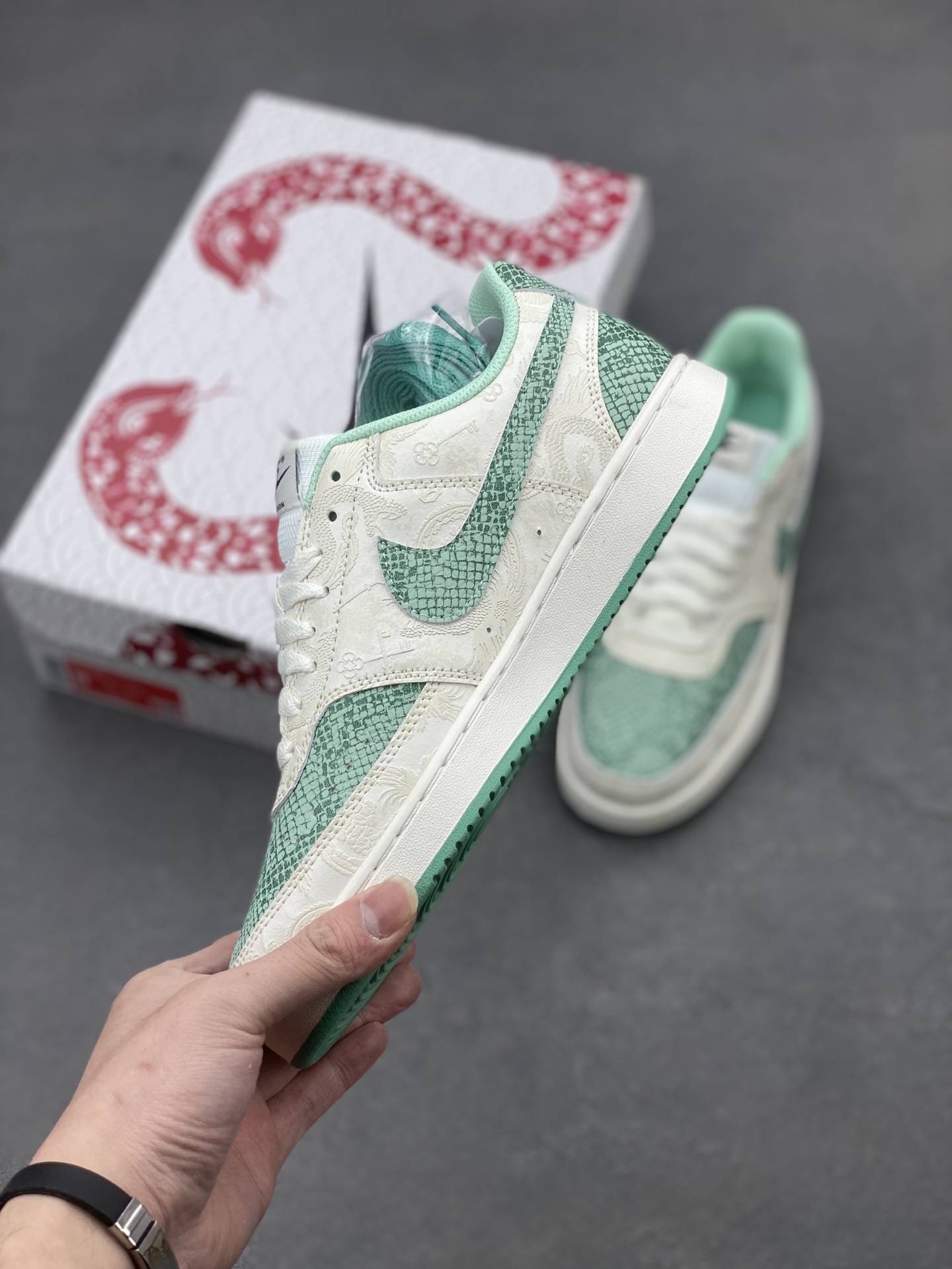 Nike Court Vision Low White Green Casual Sneakers CD5463-100 4 i1740328827180 5423 0 2