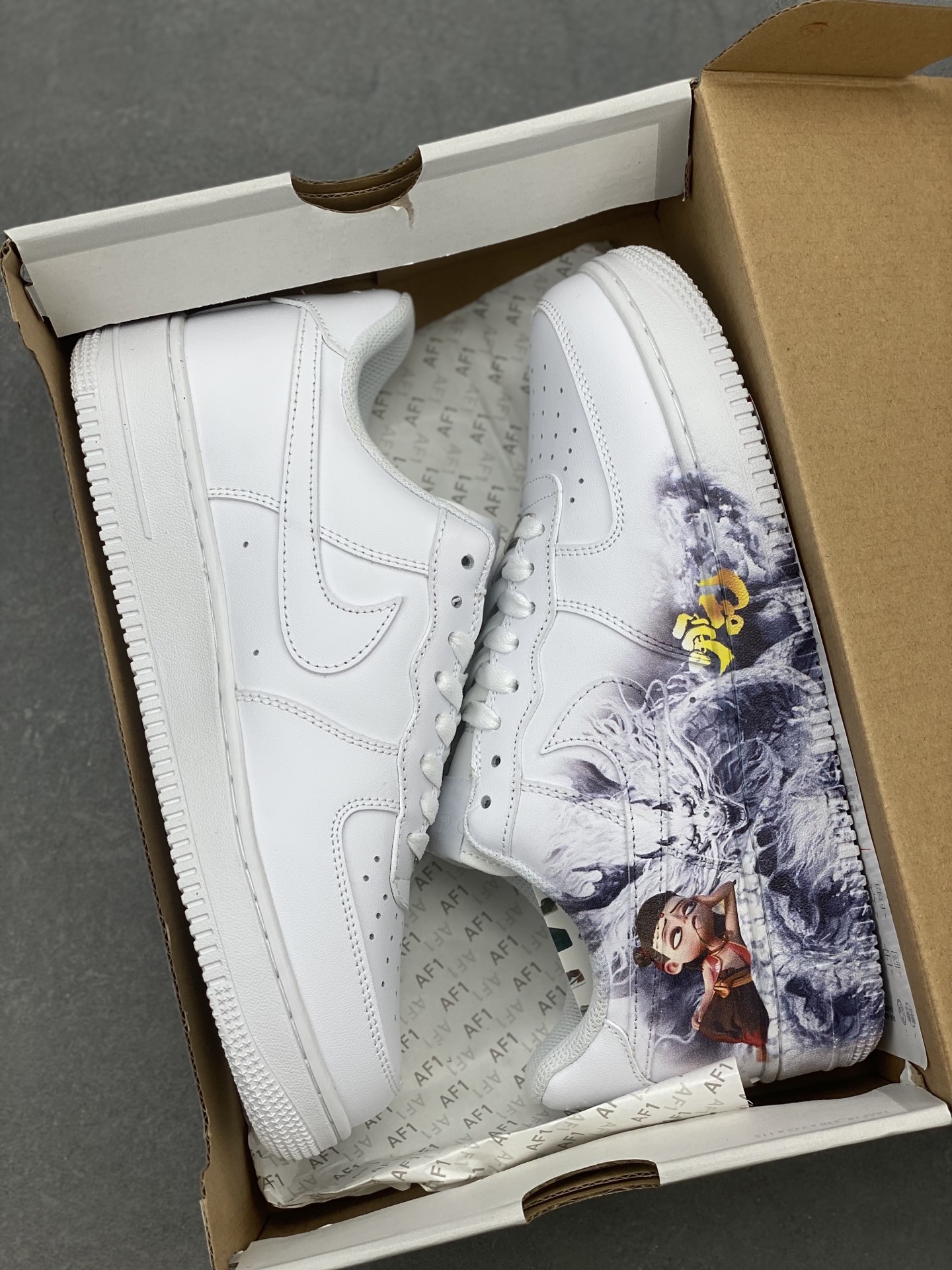 Nike Air Force 1 Low 'Nezha' Custom White Leather Sneaker 10 i1740413832718 8656 0 8