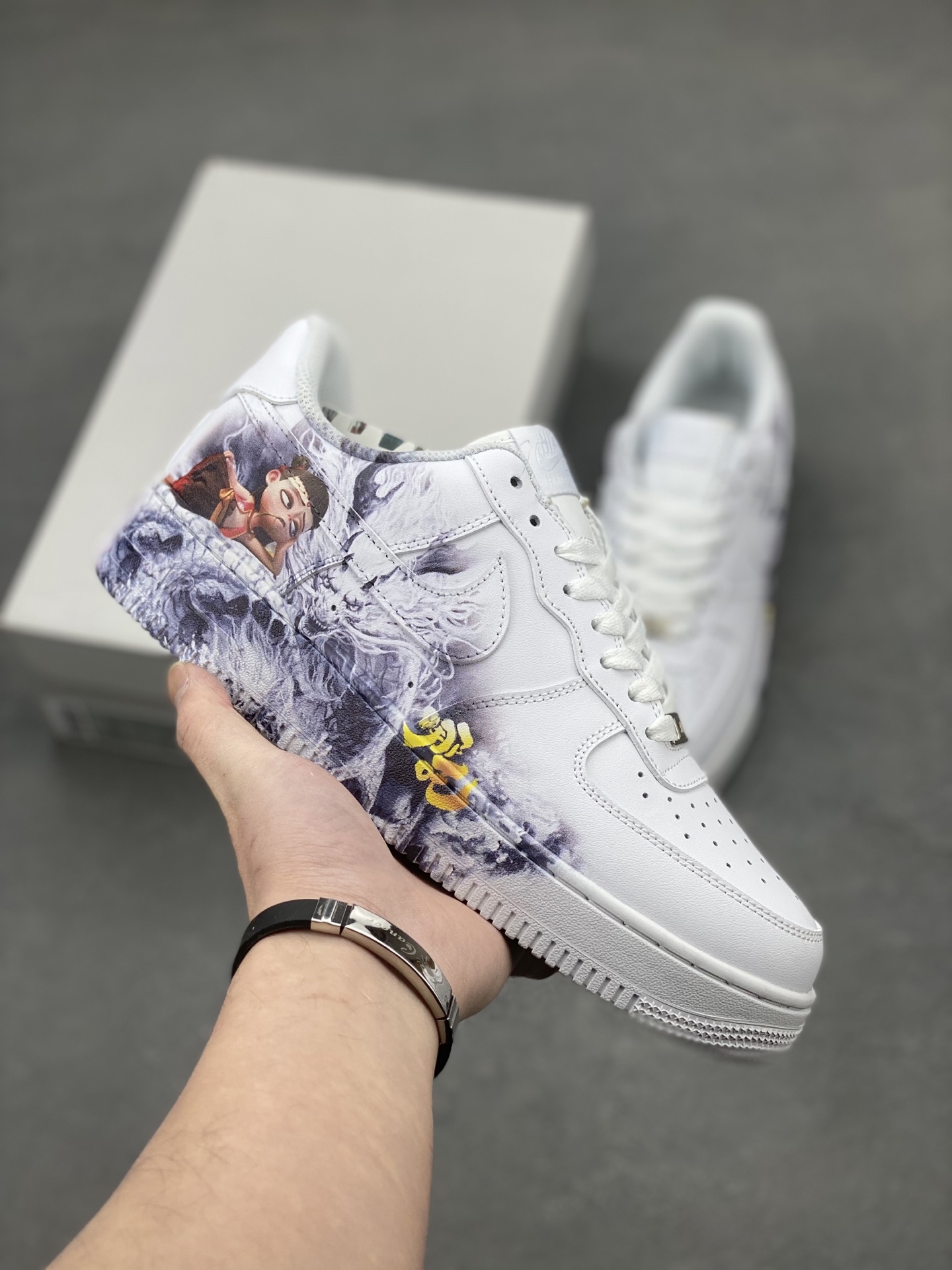 Nike Air Force 1 Low 'Nezha' Custom White Leather Sneaker 2 i1740413835989 8745 0 0