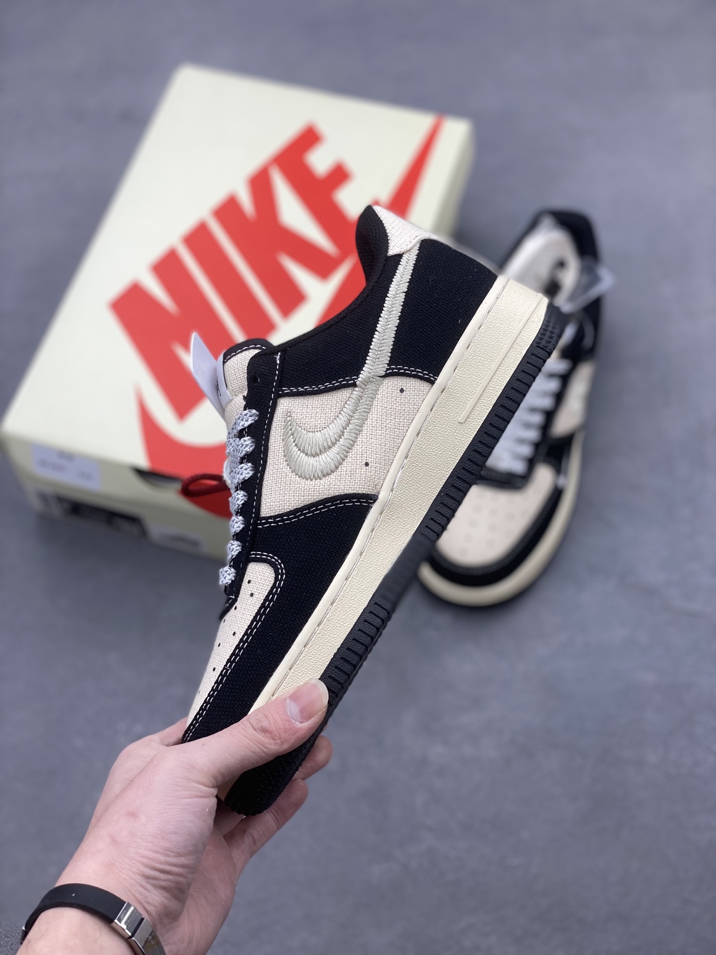 Nike Air Force 1 '07 Low Black and Beige Limited Edition Sneakers 4 i1740414096812 4113 0 2