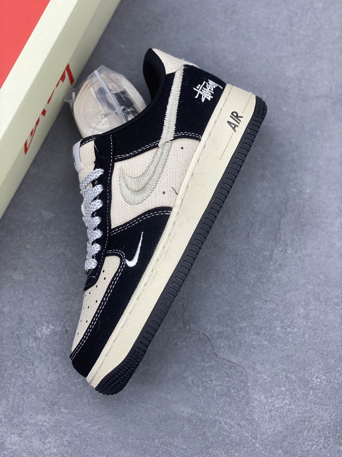 Nike Air Force 1 '07 Low Black and Beige Limited Edition Sneakers 8 i1740414097309 1075 0 6
