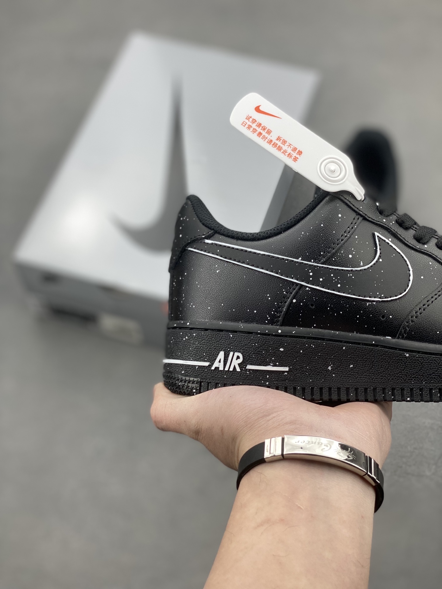 Nike Air Force 1 '07 Low Black Speckled Sneakers Limited Edition 6 i1740414163332 4211 0 4