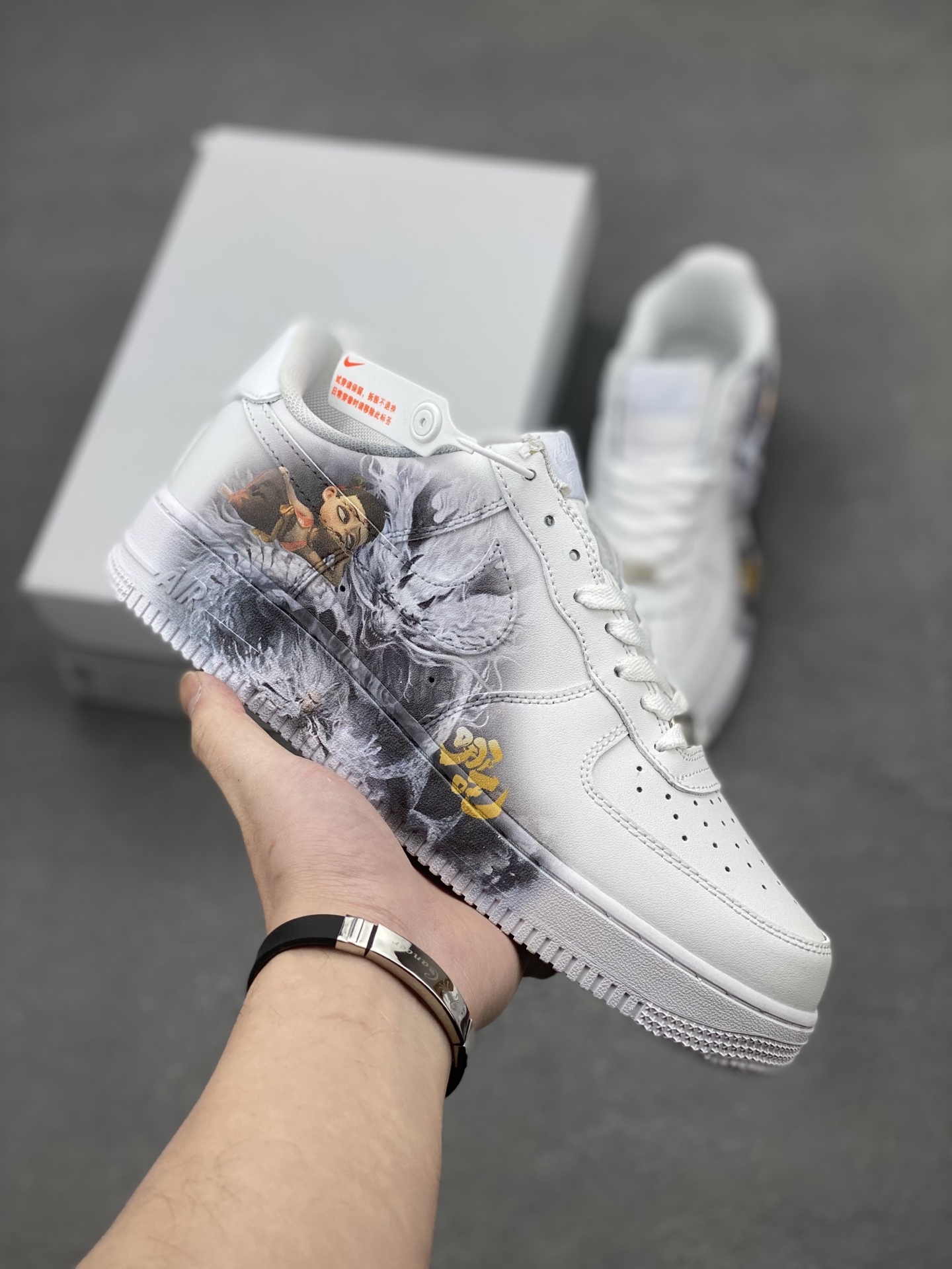 Nike Air Force 1 Low 'Nezha' Custom White Sneakers - Limited Edition 2 i1740414266823 3971 0 0
