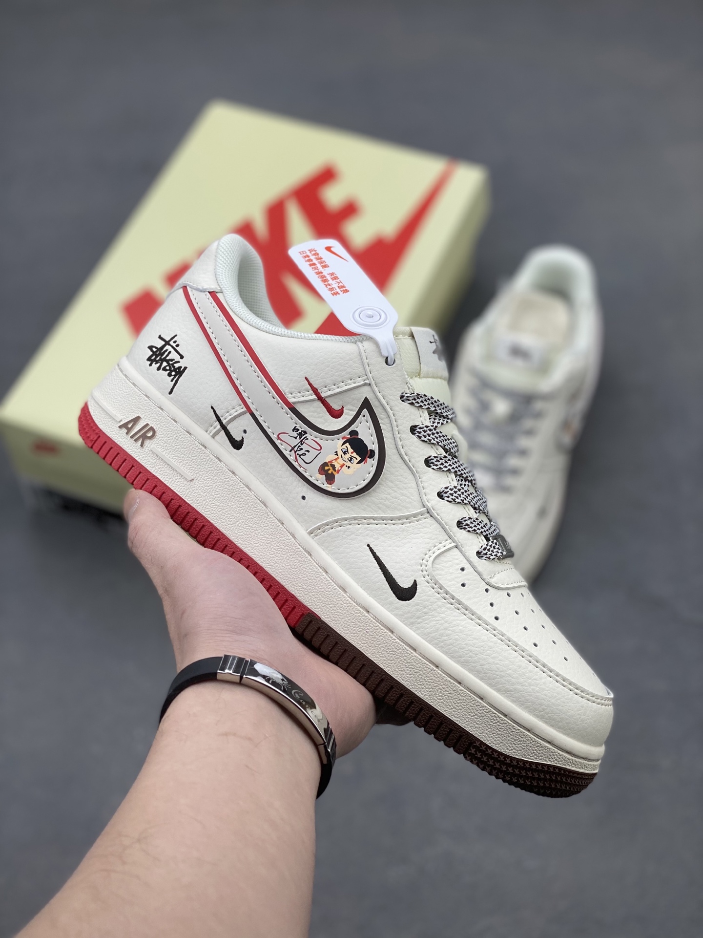 Nike Air Force 1 '07 Low White/Red Casual Sneakers HD2258-609 2 i1740499916965 2677 0 0