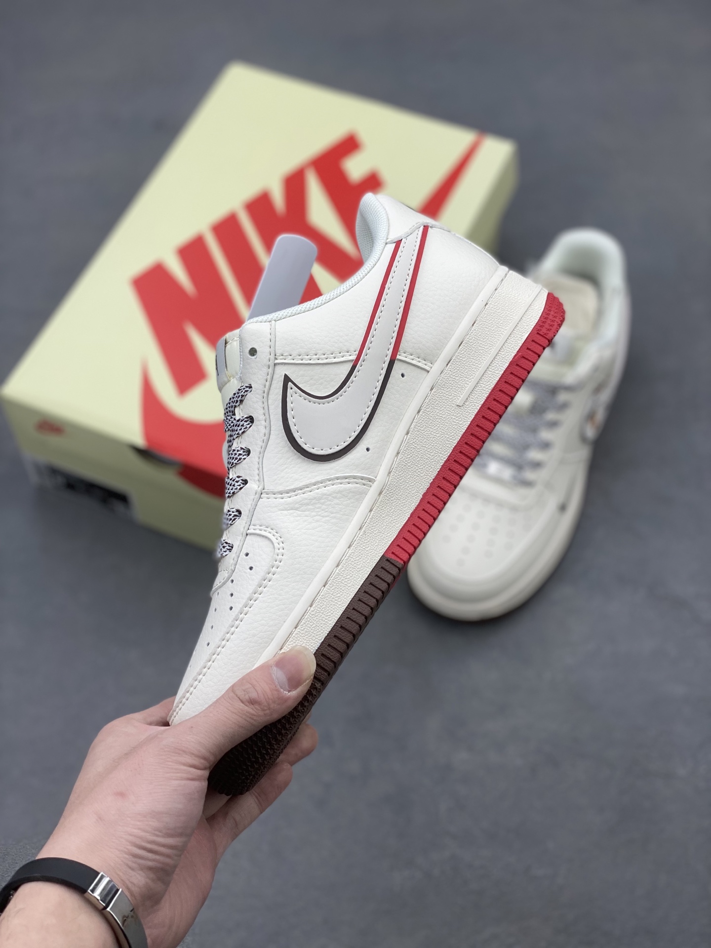 Nike Air Force 1 '07 Low White/Red Casual Sneakers HD2258-609 4 i1740499917771 5170 0 2
