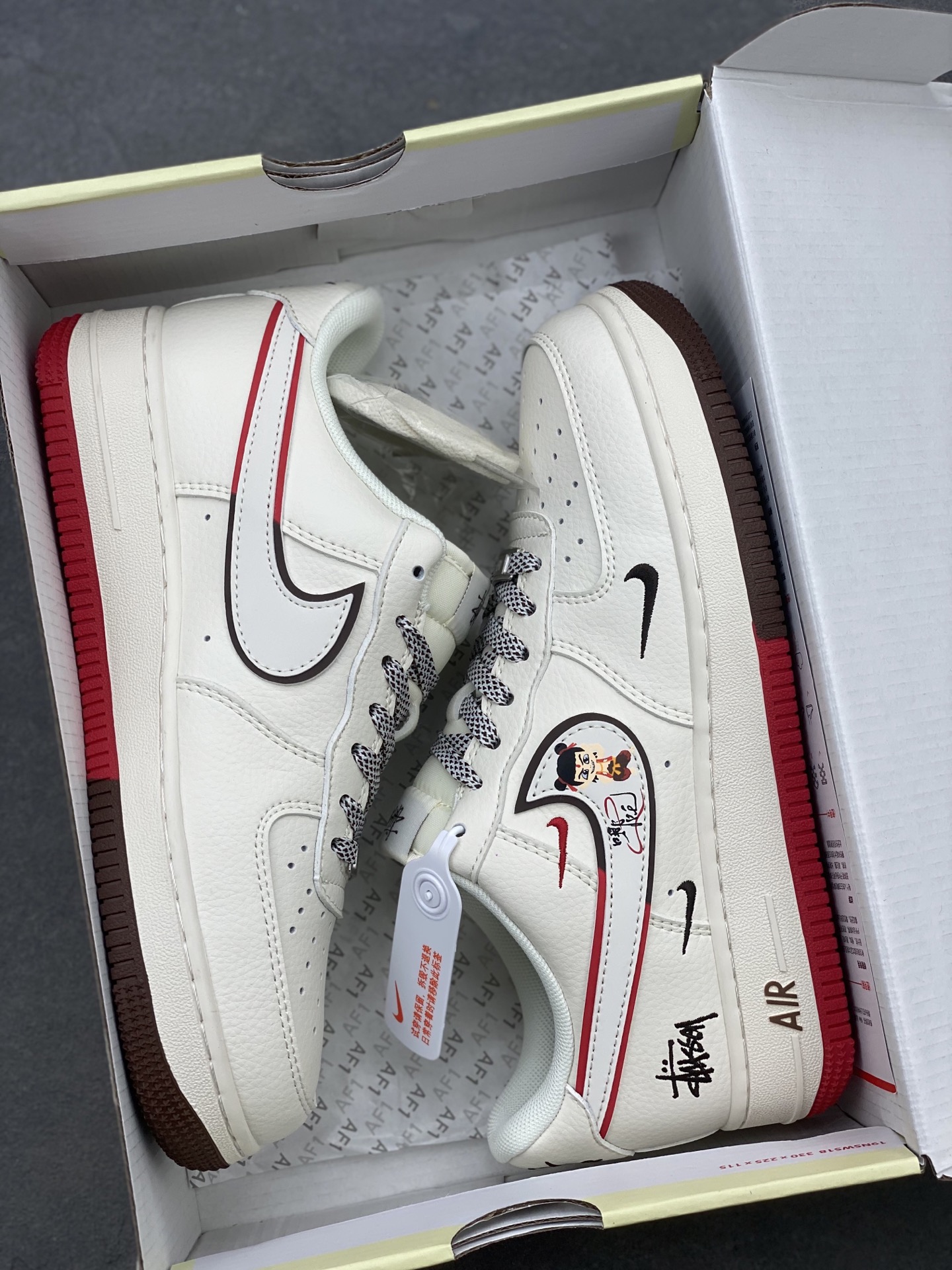 Nike Air Force 1 '07 Low White/Red Casual Sneakers HD2258-609 10 i1740499920753 7812 0 8
