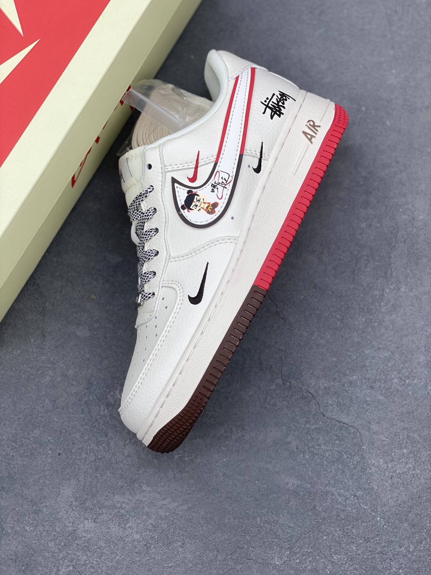 Nike Air Force 1 '07 Low White/Red Casual Sneakers HD2258-609 8 i1740499922242 9946 0 6