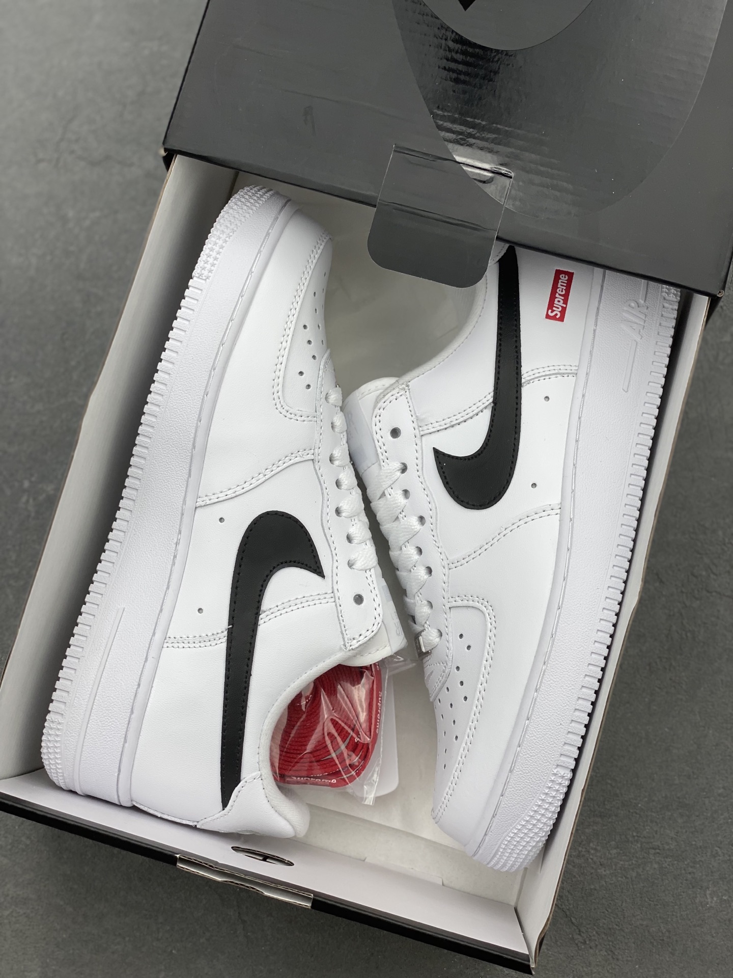 Nike Air Force 1 '07 Low White/Black/Red Casual Sneakers CU9225-102 10 i1740500303201 2580 0 8