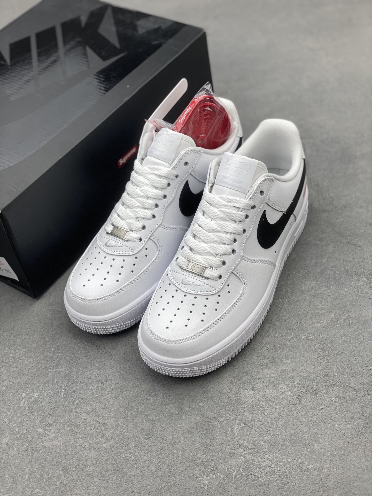 Nike Air Force 1 '07 Low White/Black/Red Casual Sneakers CU9225-102 9 i1740500308130 5099 0 7