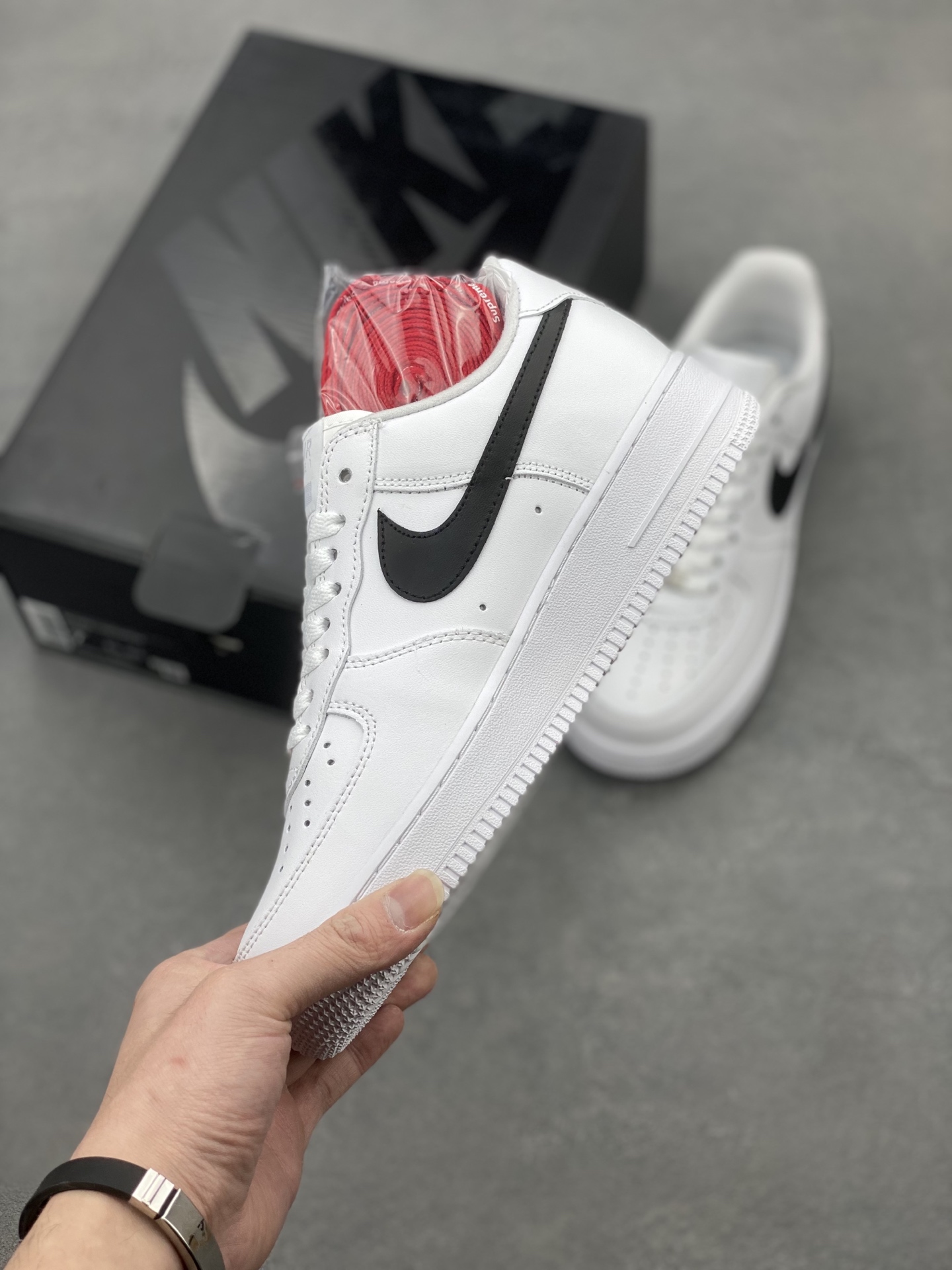Nike Air Force 1 '07 Low White/Black/Red Casual Sneakers CU9225-102 4 i1740500309533 7443 0 2