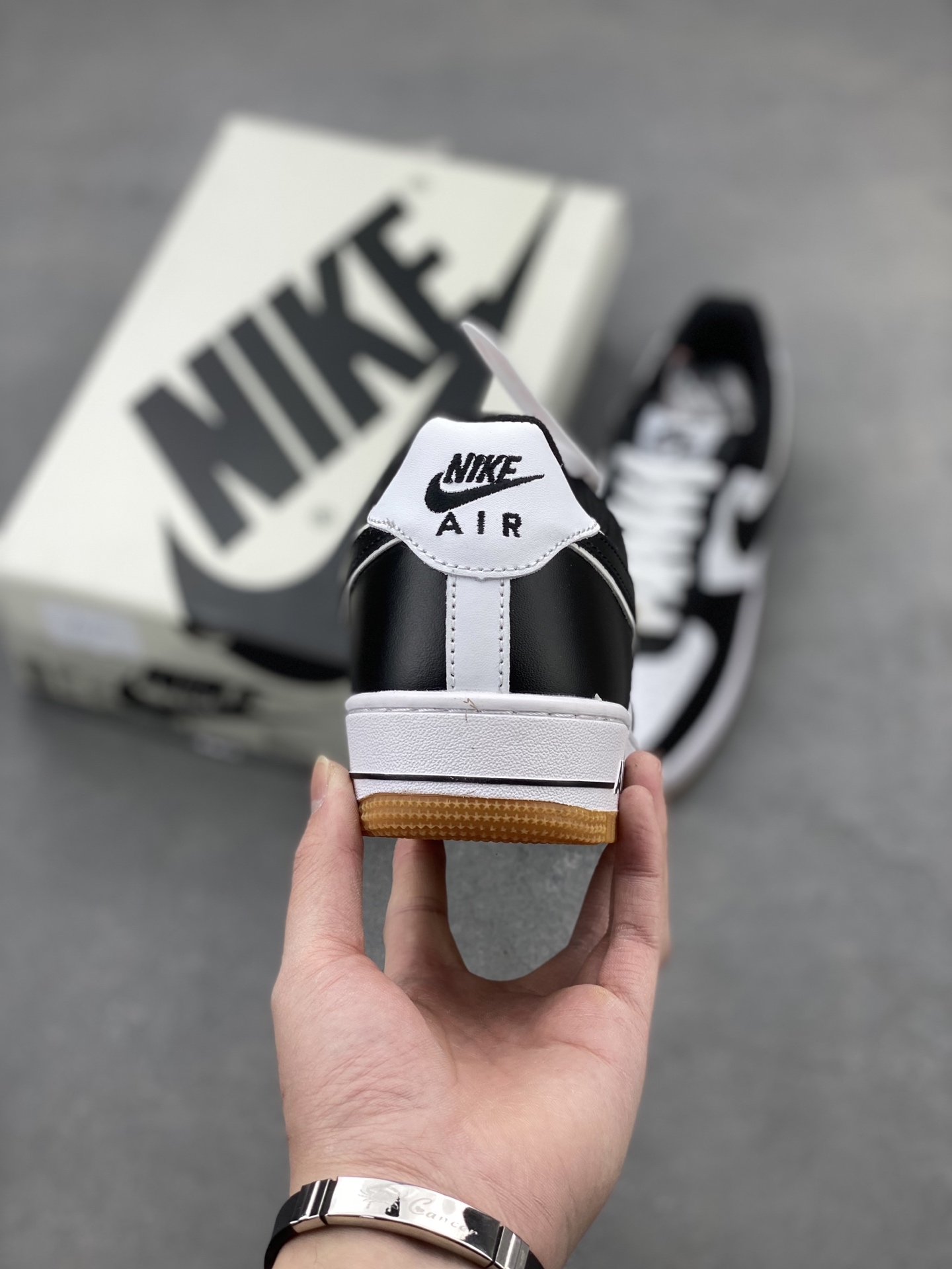 Nike Air Force 1 '07 Black White Gum Bottom Athletic Shoes AW2296-002 5 i1740598078121 8837 0 3